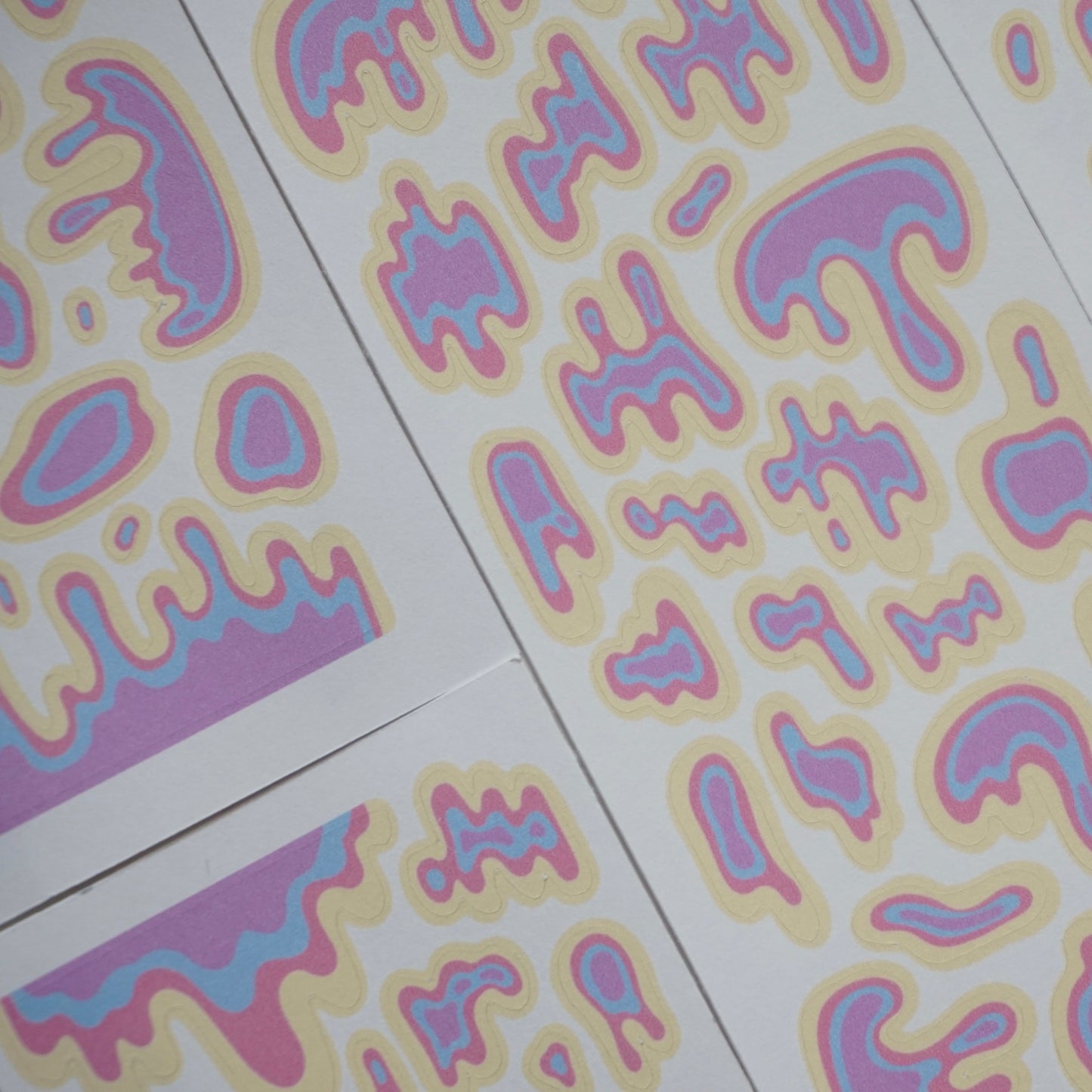 Drips & Blobs Paper Matte Kiss-Cut Deco Sticker Sheet