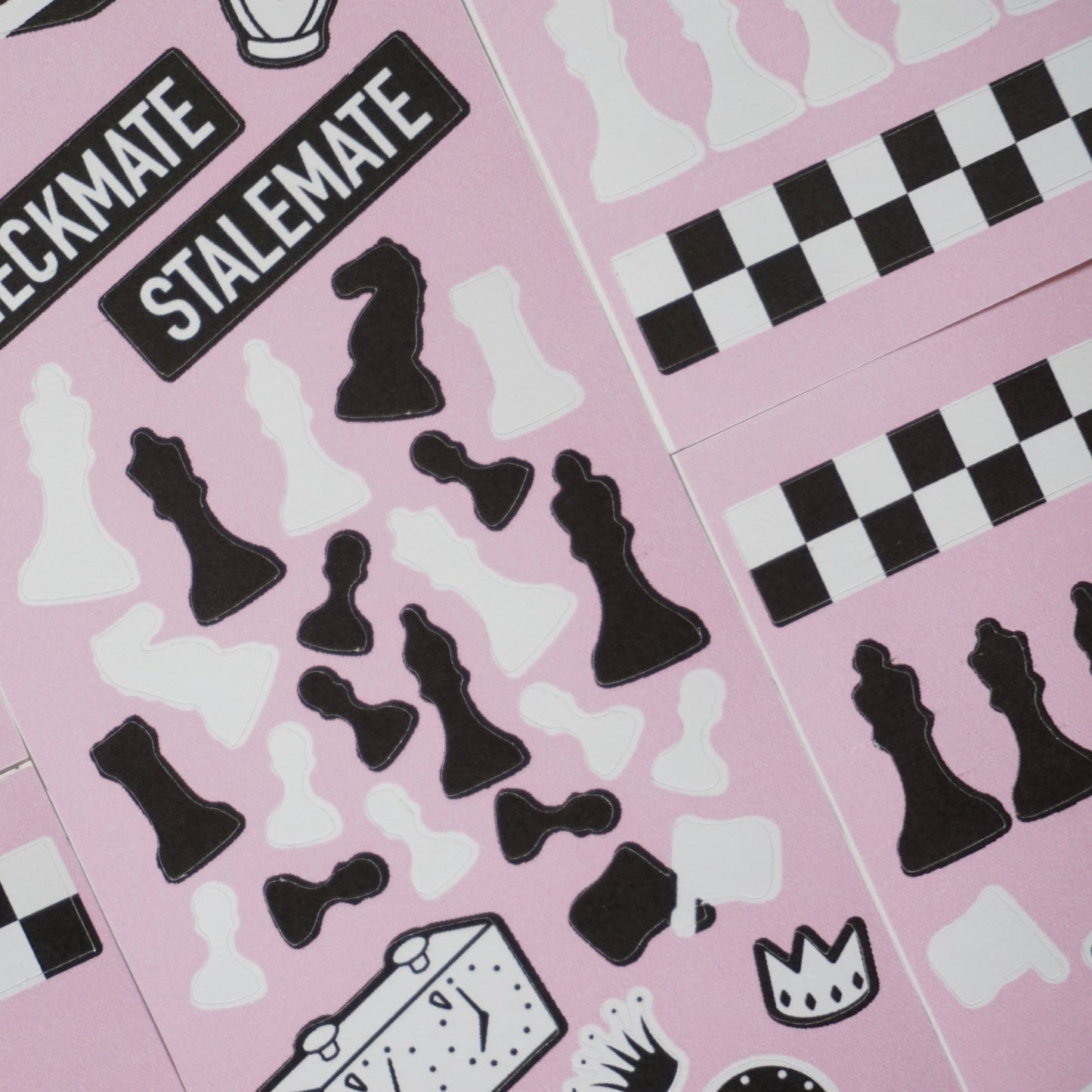 Checkmate Paper Matte Kiss-Cut Deco Sticker Sheet