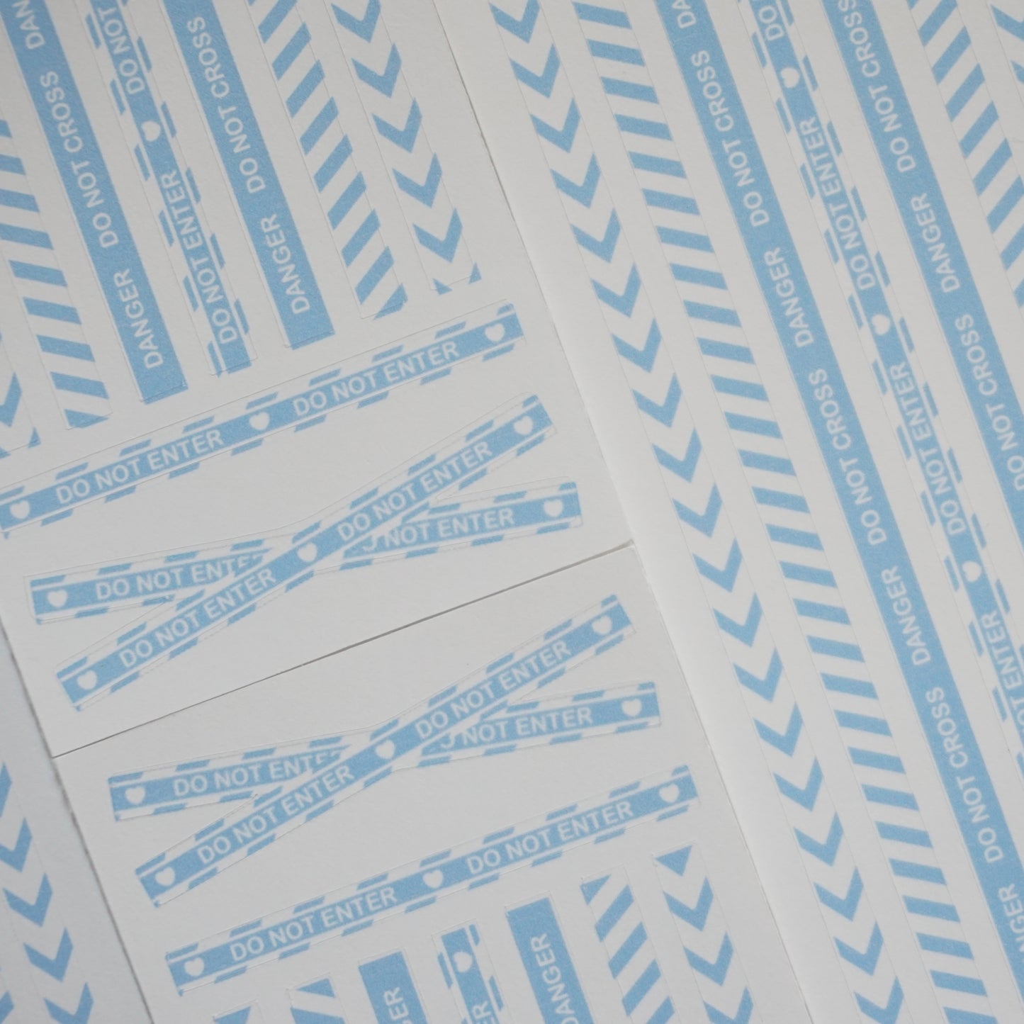 Crime Tape Paper Matte Kiss-Cut Deco Sticker Sheet