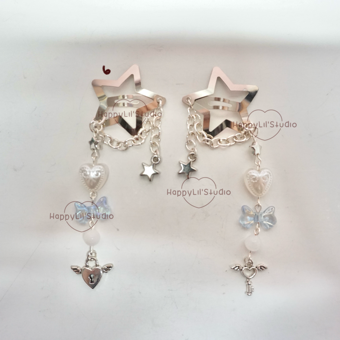 Star Dangle Hair Clips