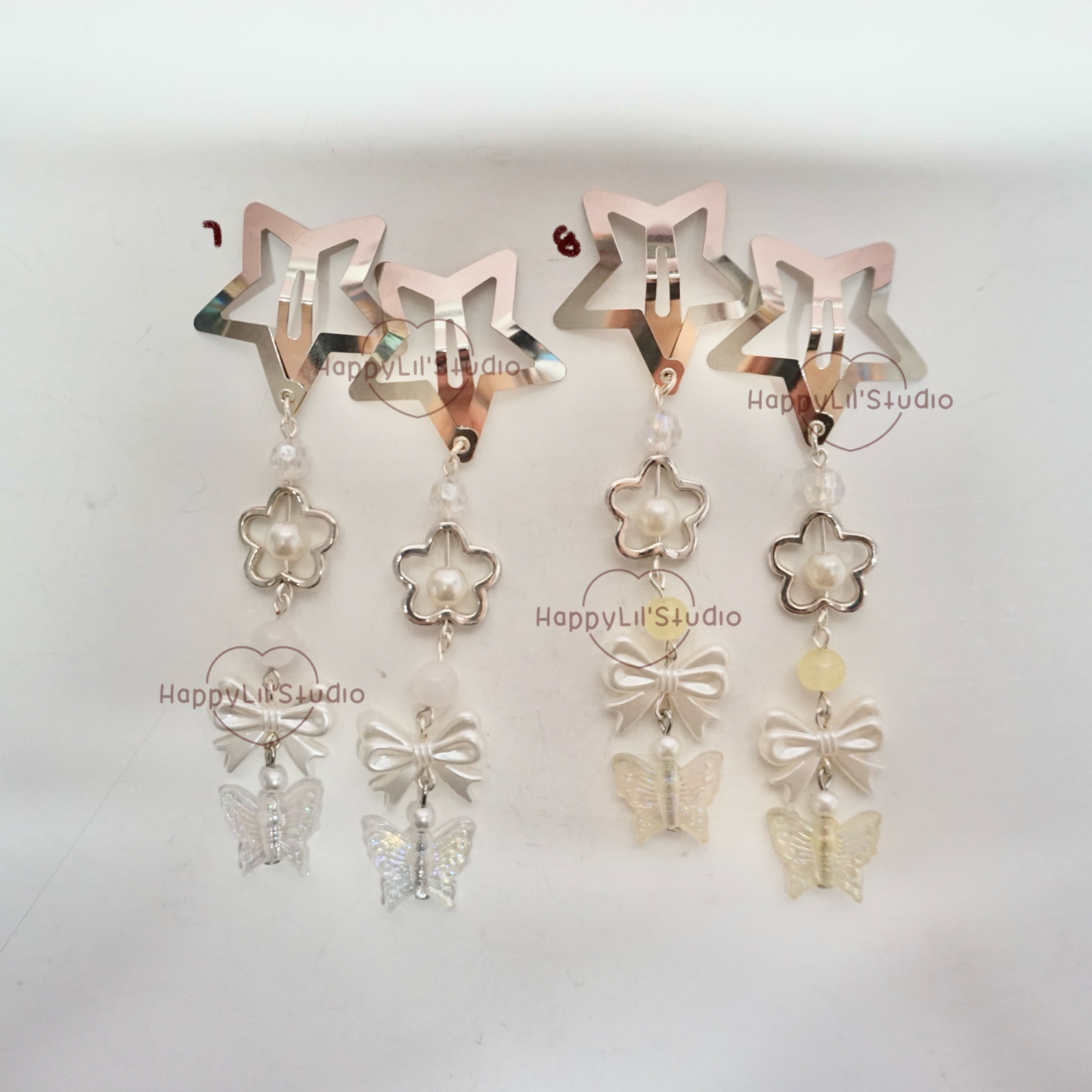 Star Dangle Hair Clips