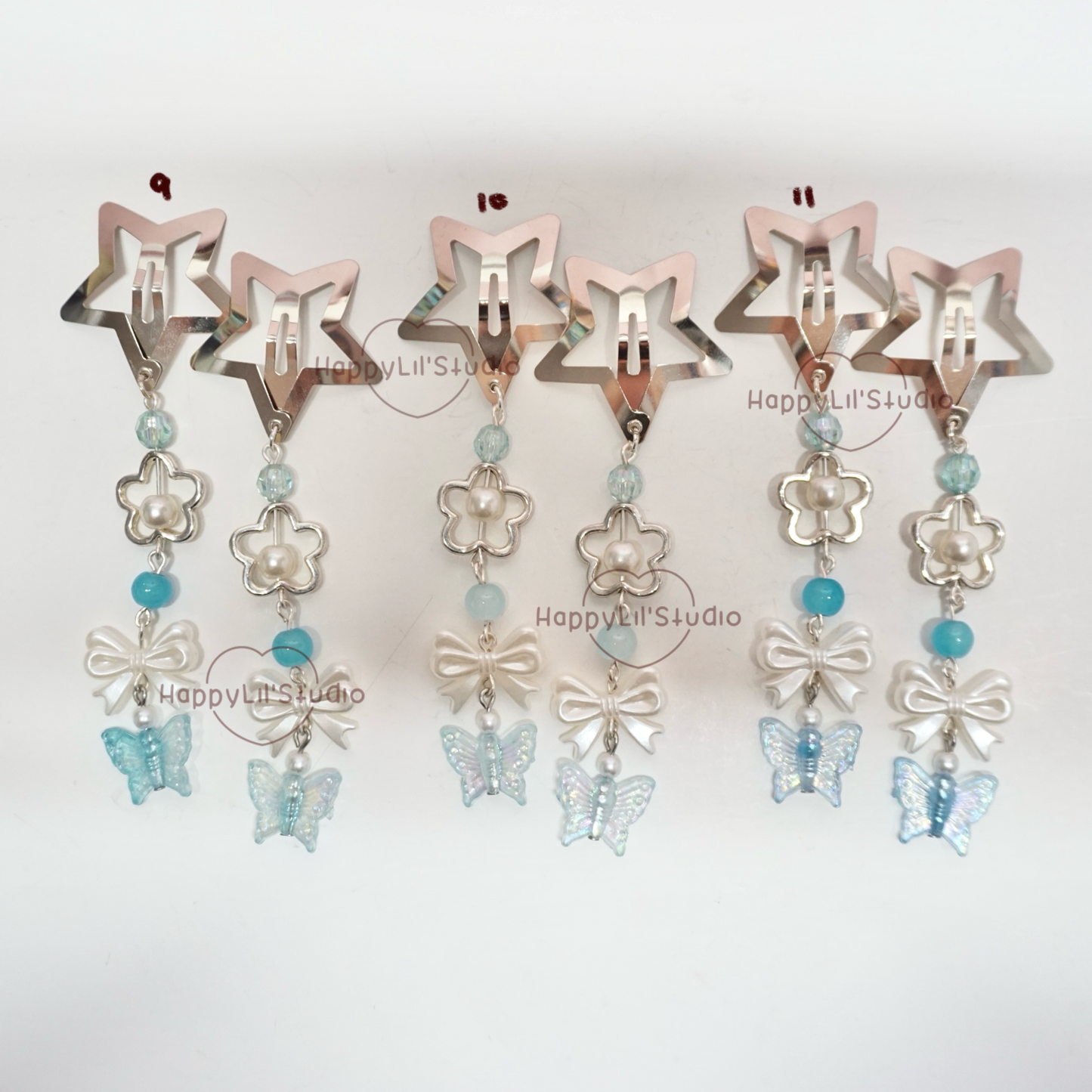 Star Dangle Hair Clips
