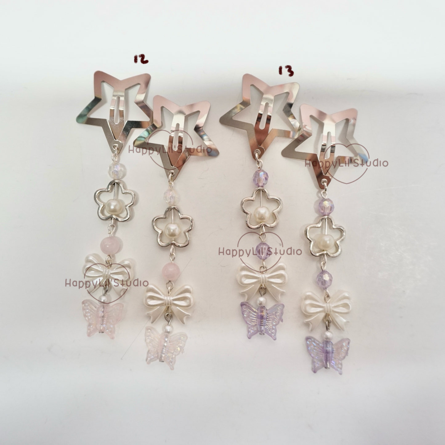 Star Dangle Hair Clips