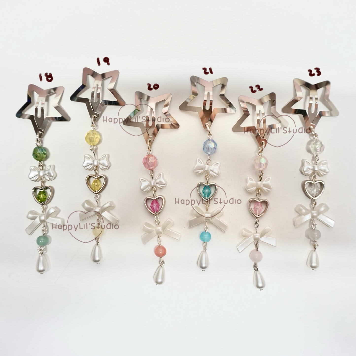 Star Dangle Hair Clips