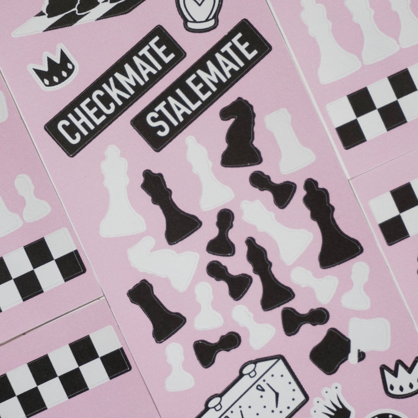 Checkmate Paper Matte Kiss-Cut Deco Sticker Sheet