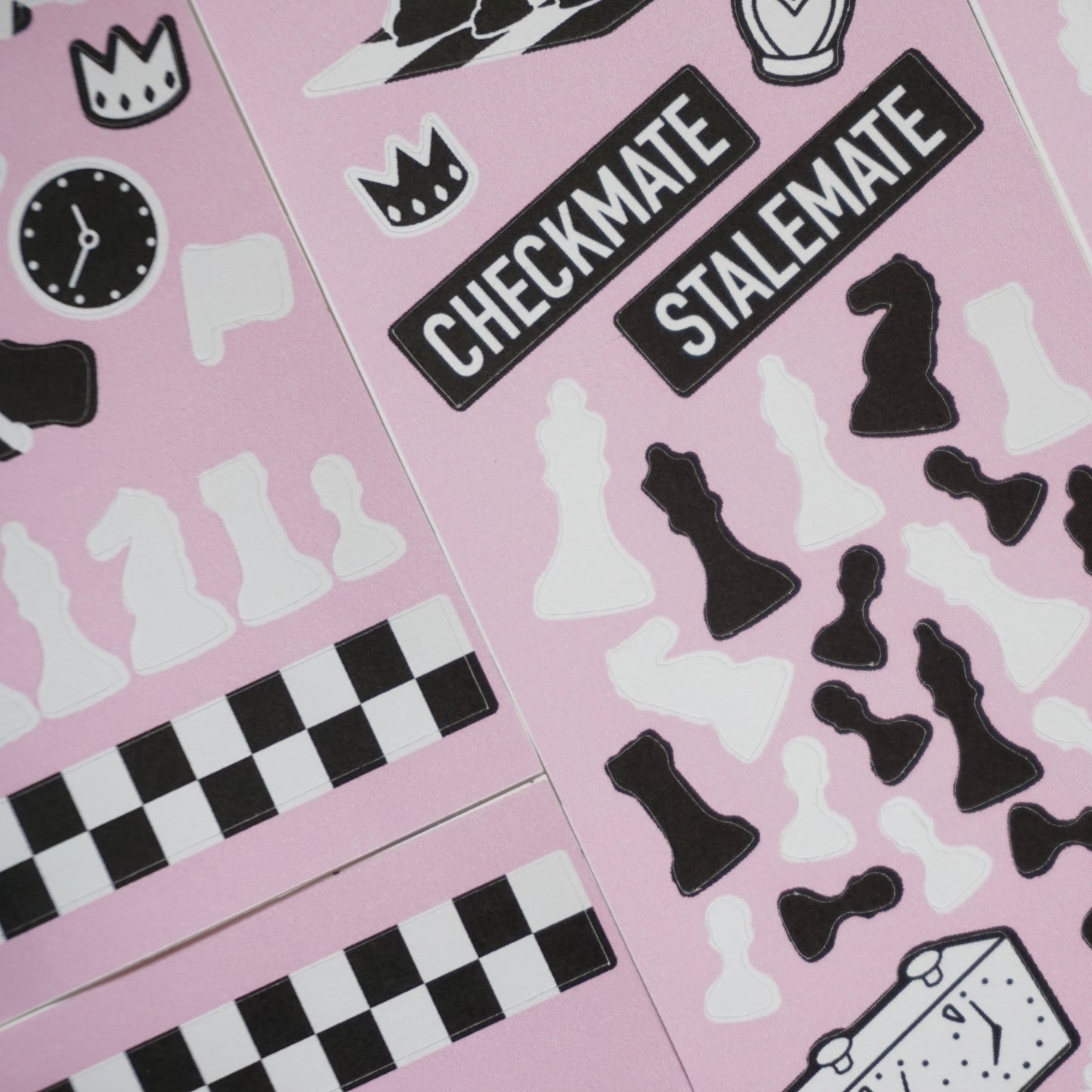 Checkmate Paper Matte Kiss-Cut Deco Sticker Sheet