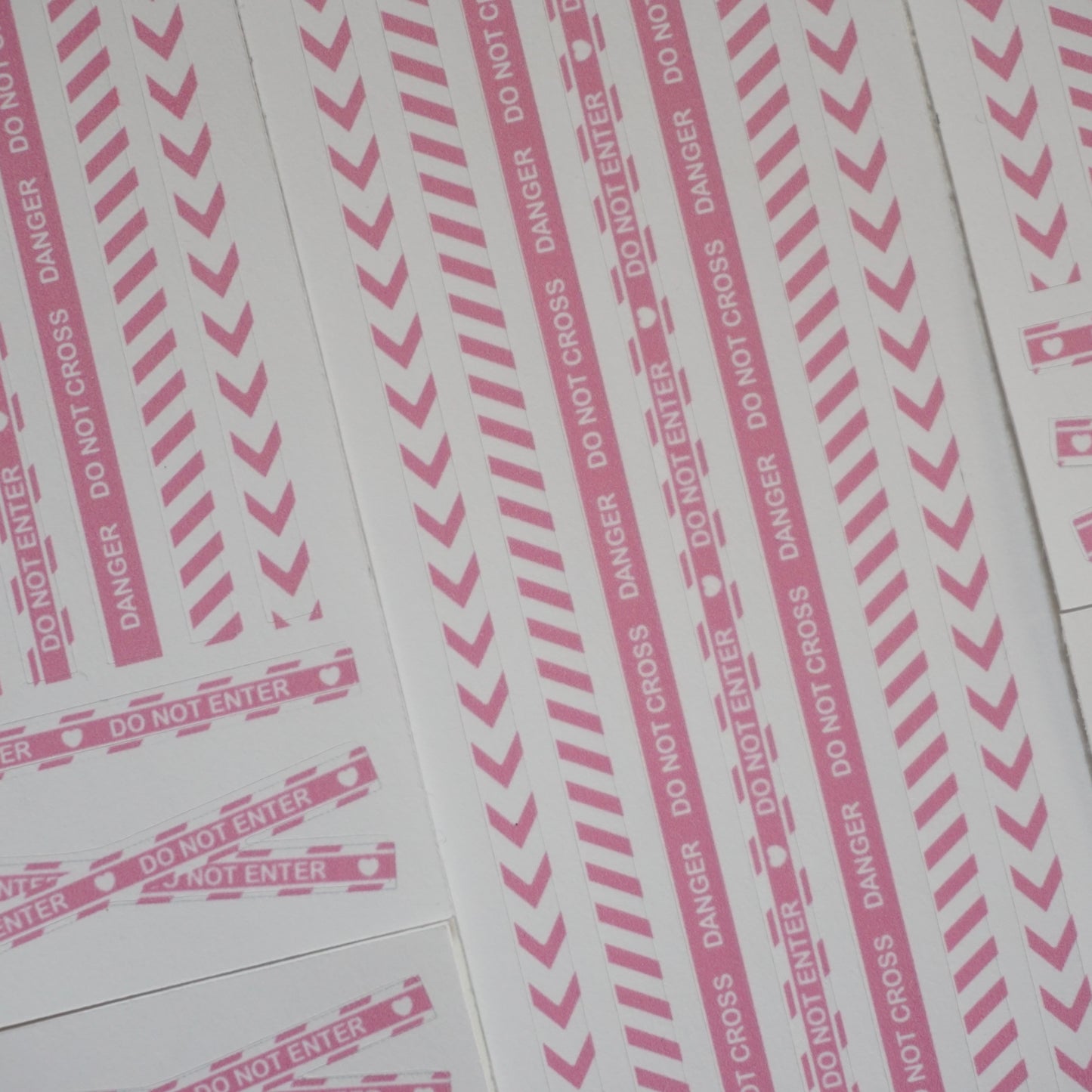 Crime Tape Paper Matte Kiss-Cut Deco Sticker Sheet