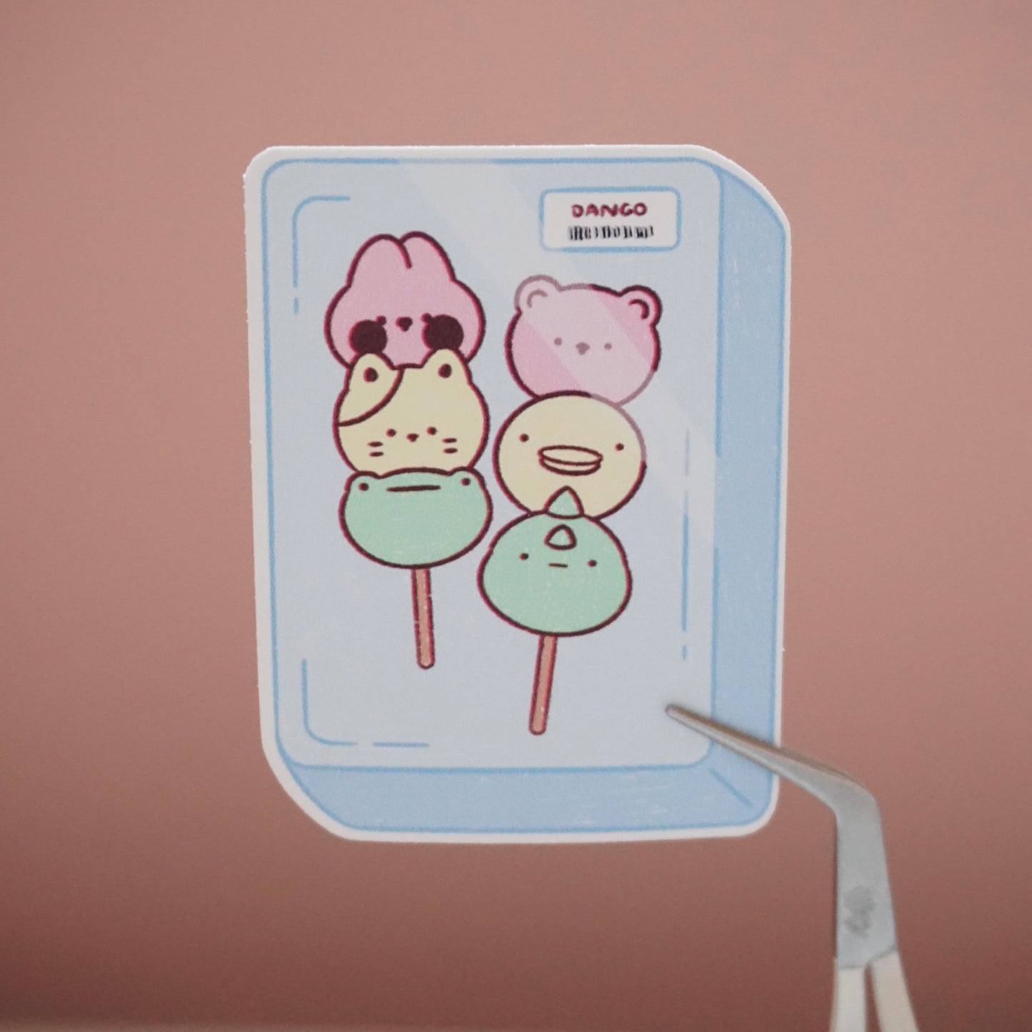 HappyLil' Dango Waterproof Soft Matte Vinyl Die-Cut Sticker