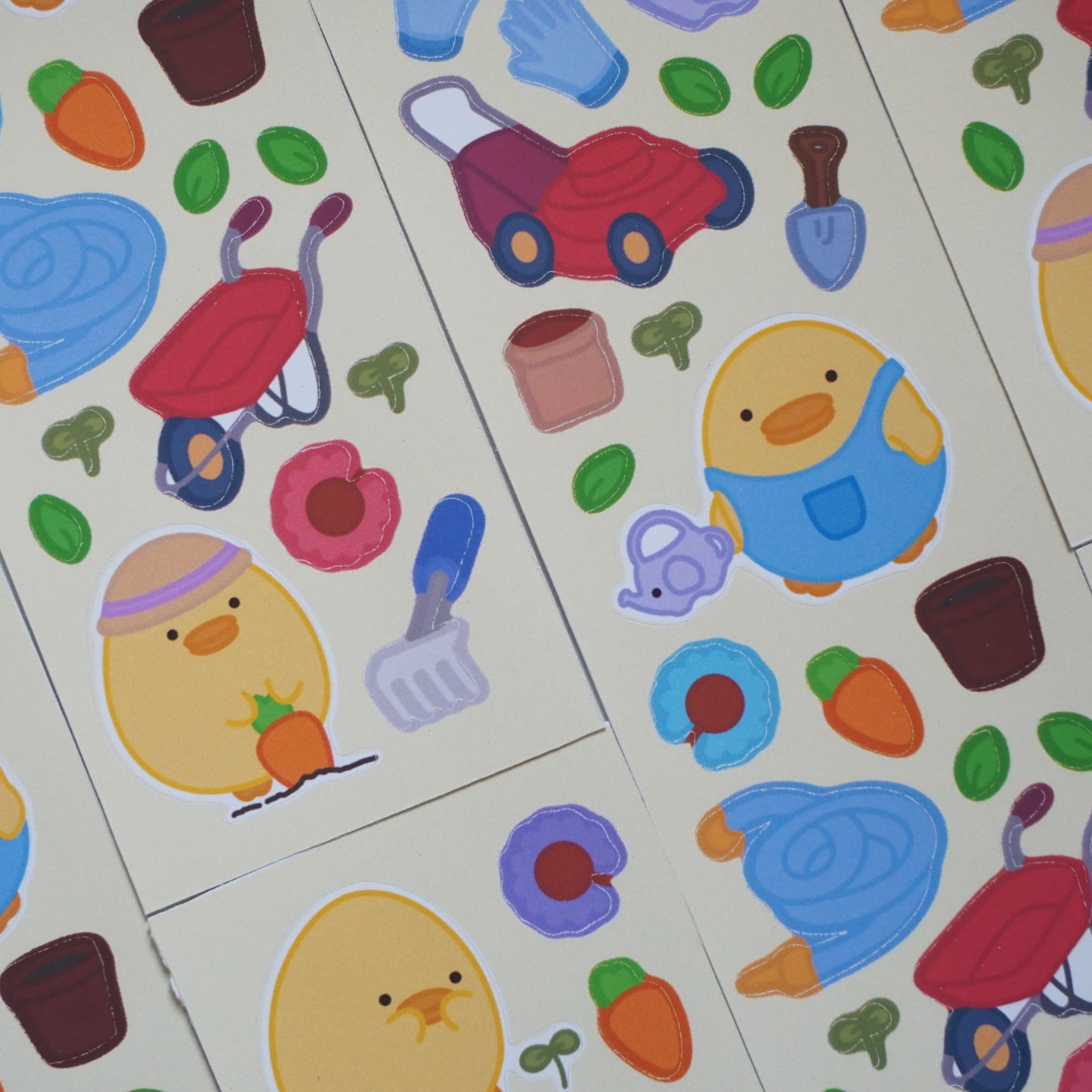 Mango the Gardener Soft Matte Waterproof Vinyl Kiss-Cut Deco Sticker Sheet