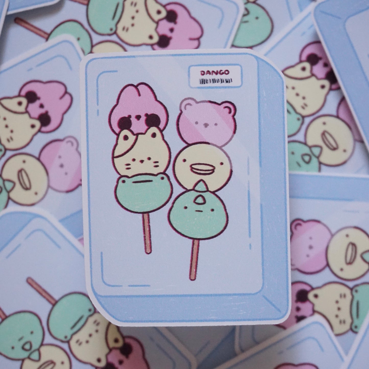 HappyLil' Dango Waterproof Soft Matte Vinyl Die-Cut Sticker