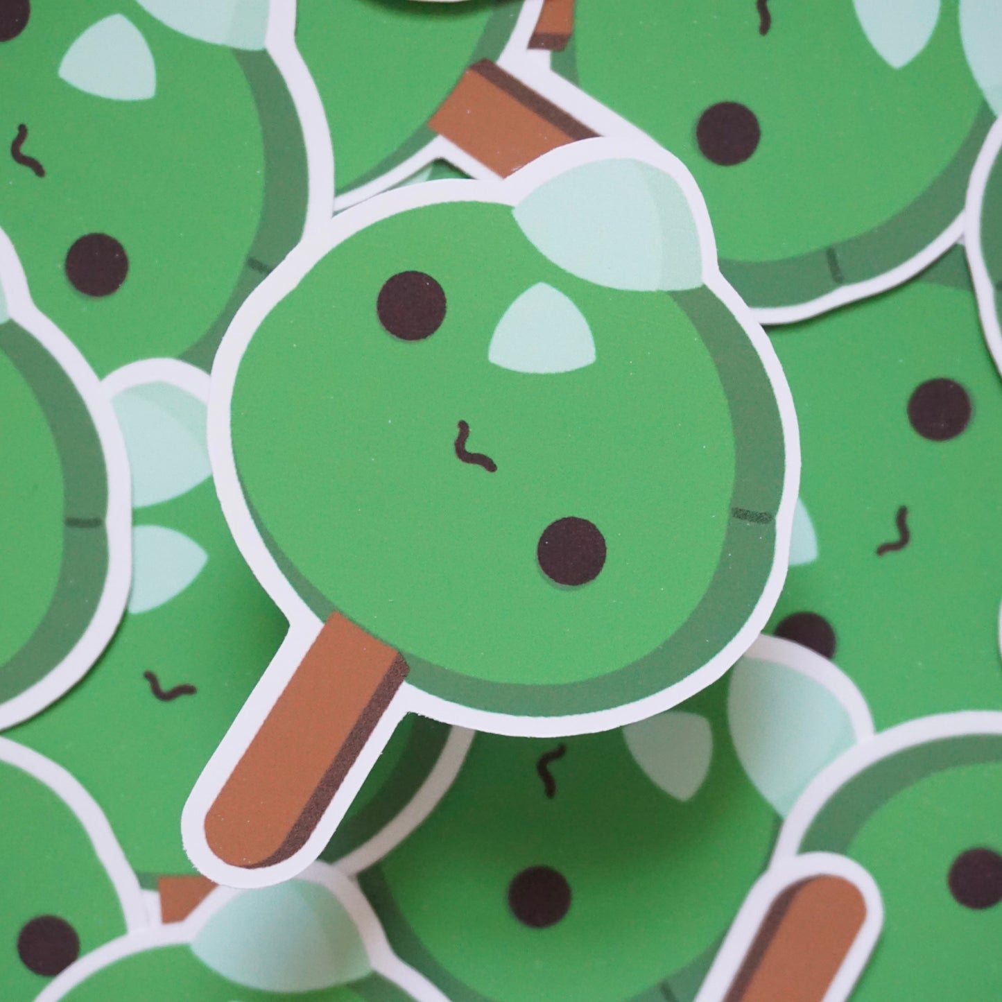 Domino Ice Cream Waterproof Soft Matte Vinyl Die-Cut Sticker