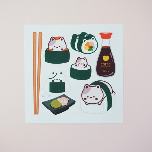 Donut Sushi Soft Matte Art Print