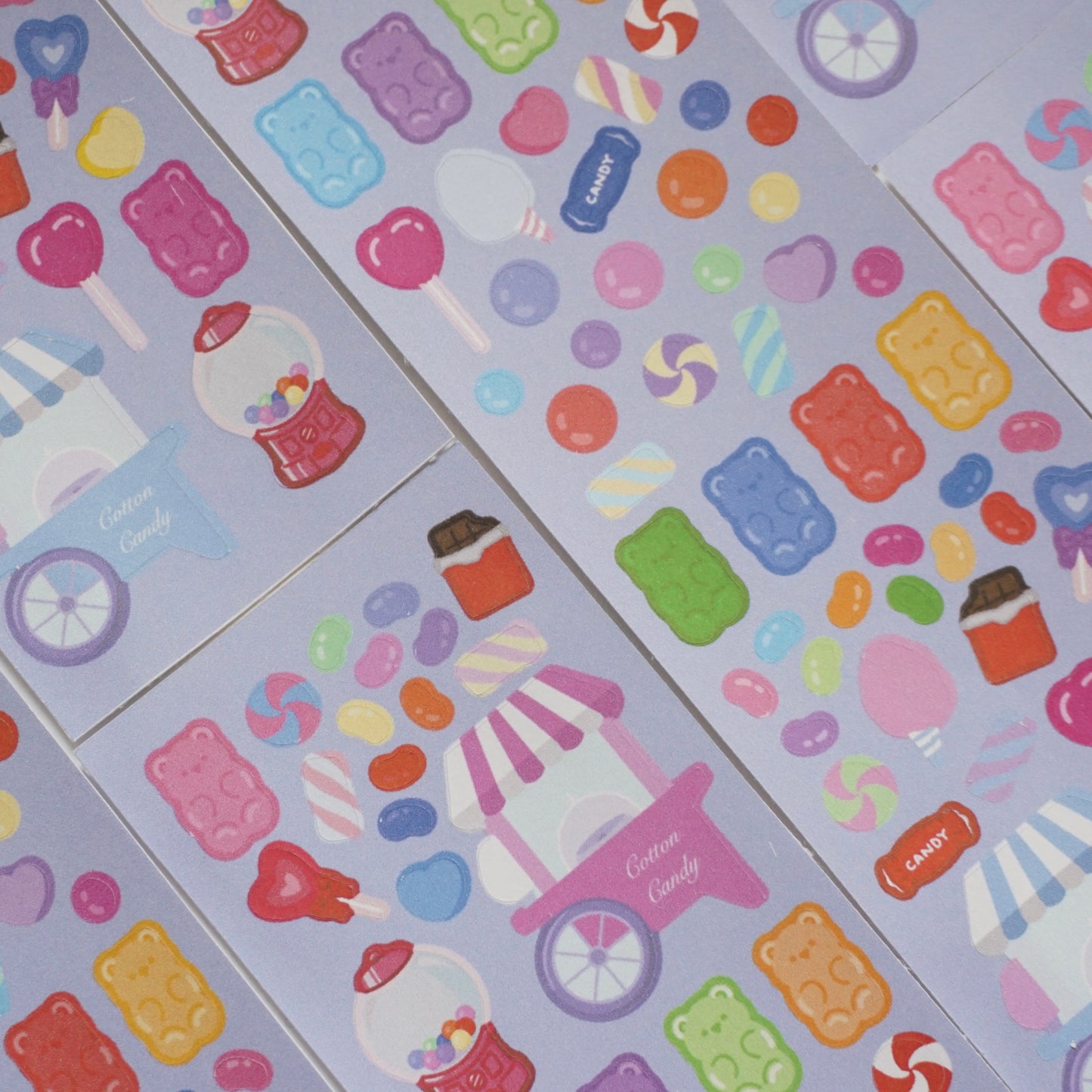 Candy Shop Paper Matte Kiss-Cut Deco Sticker Sheet