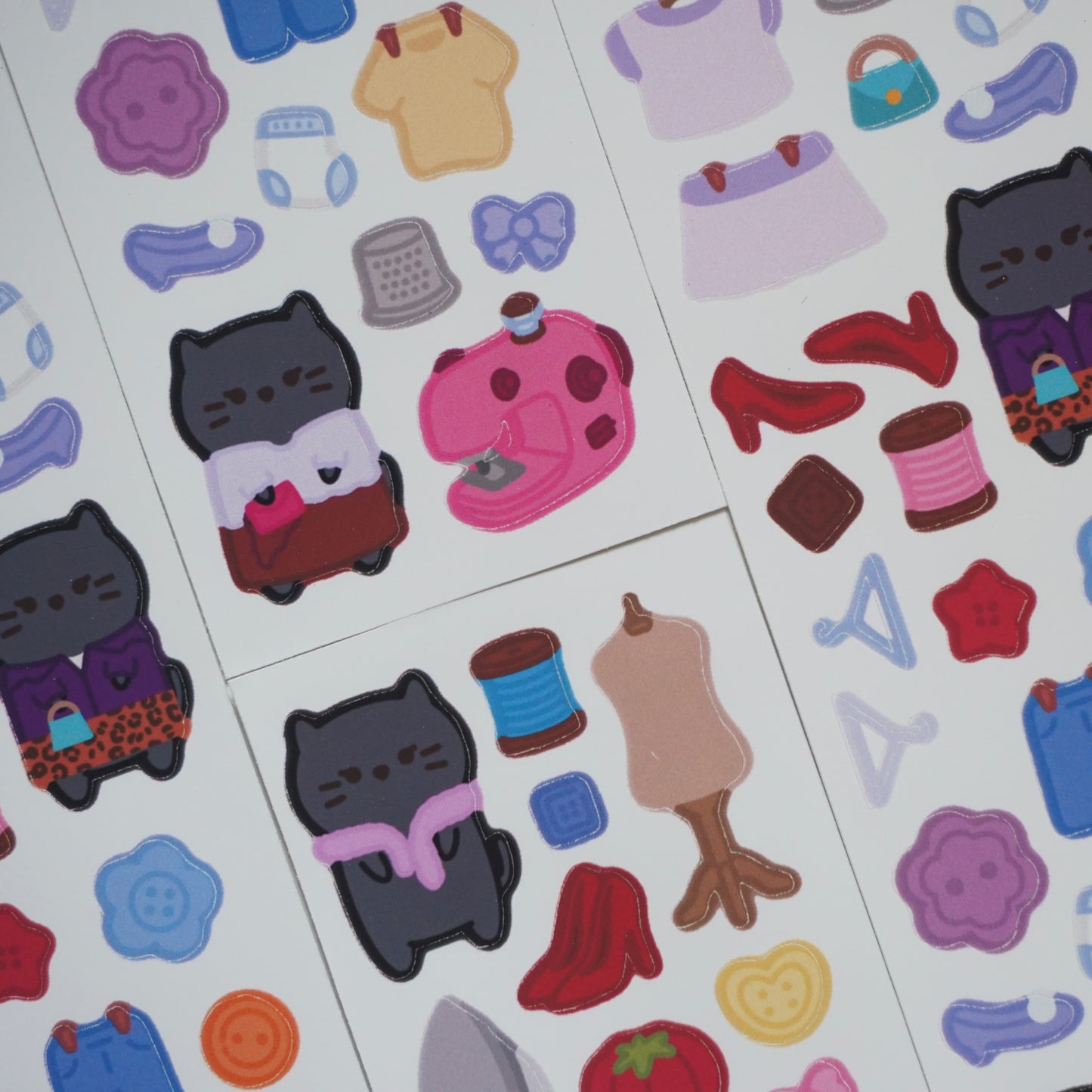 Eclair the Fashionista Soft Matte Waterproof Vinyl Deco Sticker Sheet