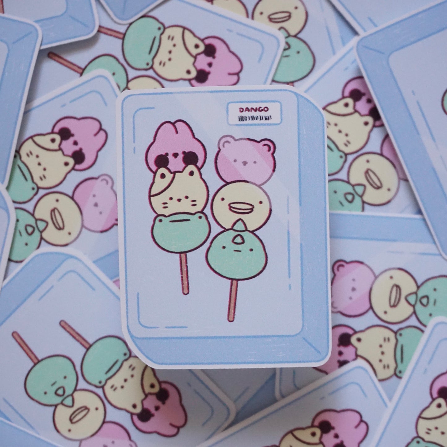 HappyLil' Dango Waterproof Soft Matte Vinyl Die-Cut Sticker