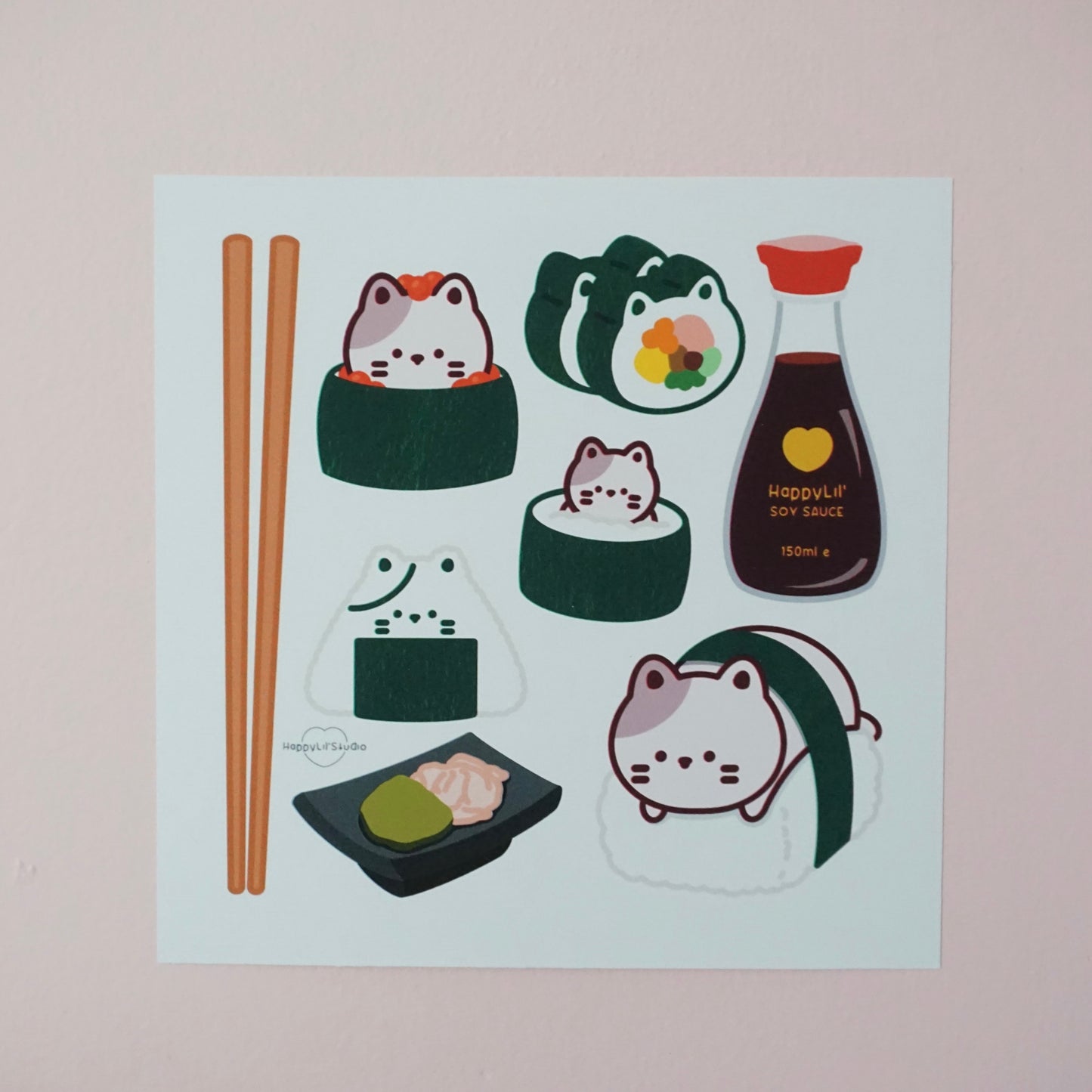 Donut Sushi Soft Matte Art Print