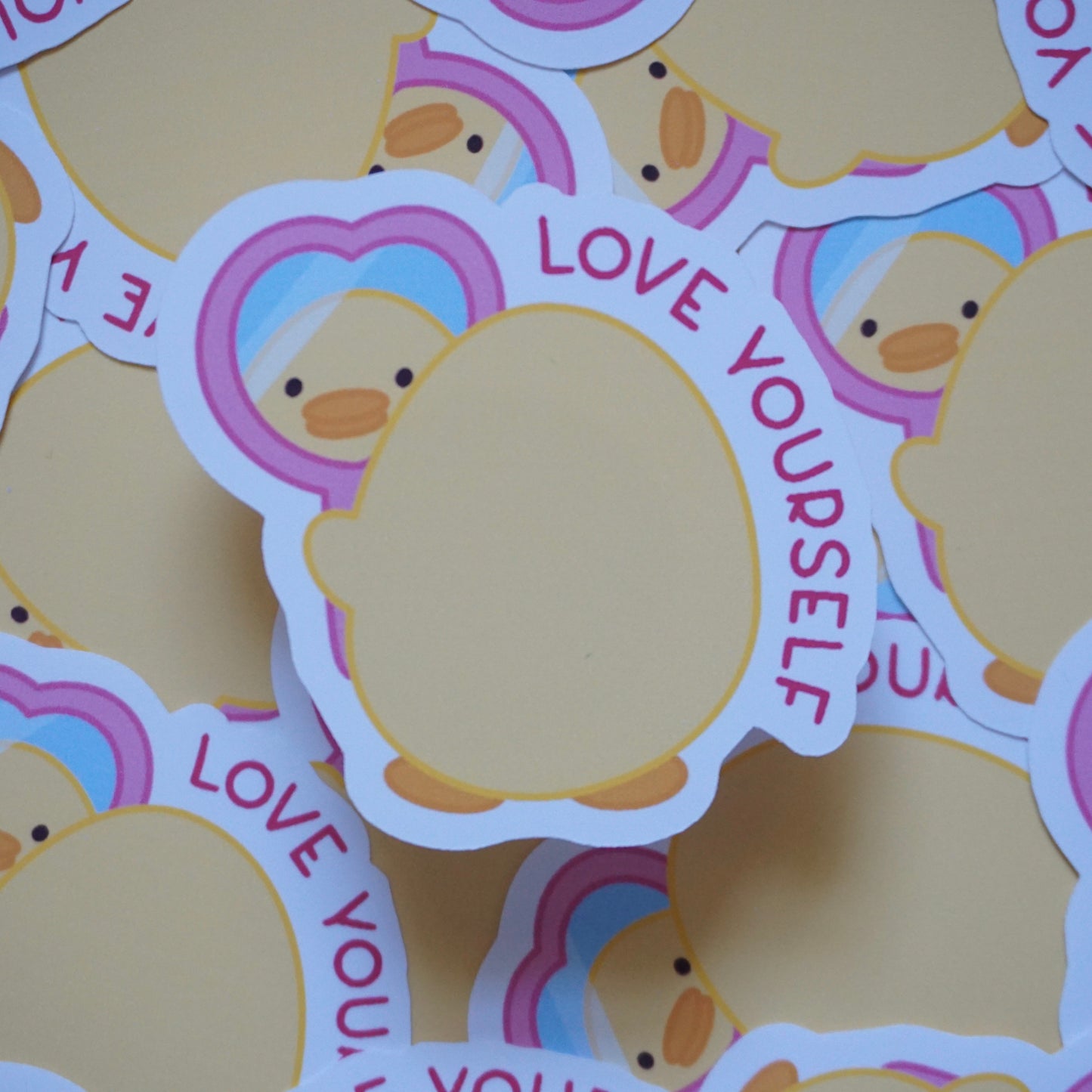 Love Yourself Waterproof Soft Matte Vinyl Die-Cut Sticker