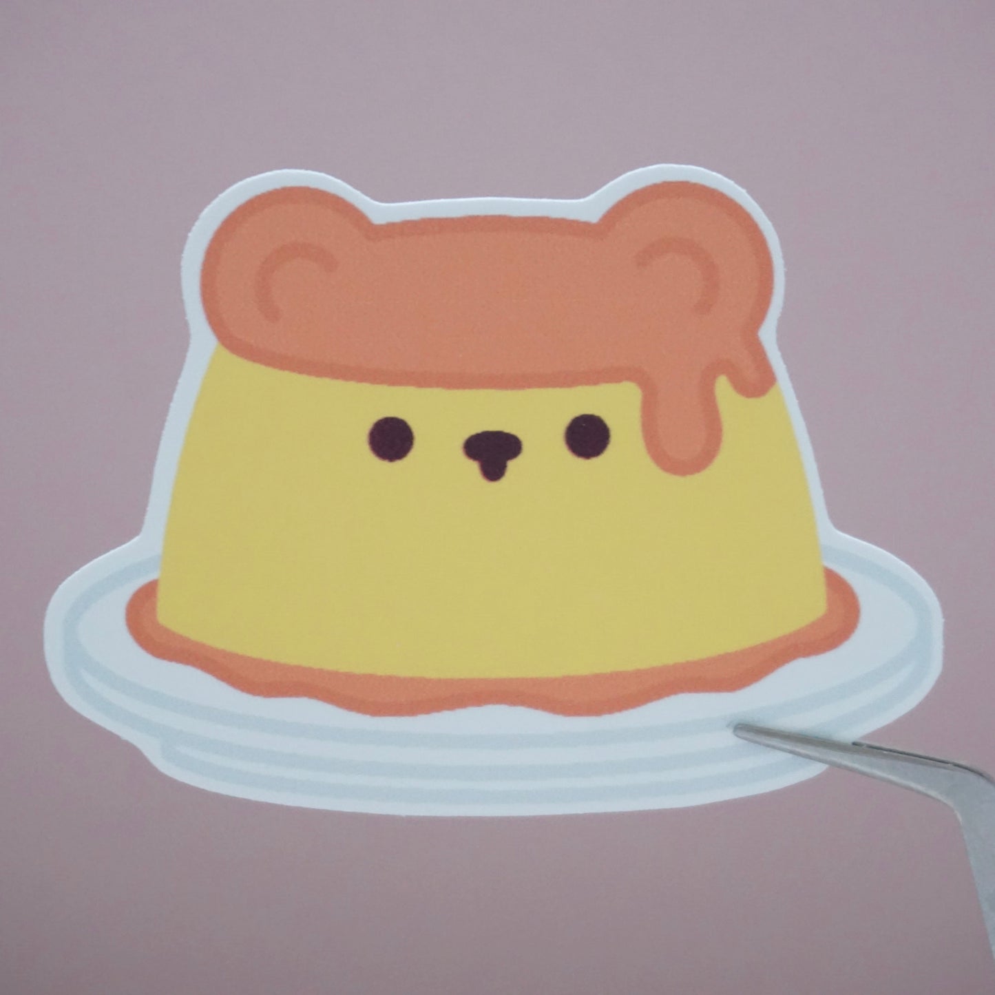 Pudding as Pudding Waterproof Soft Matte Vinyl Die-Cut Sticker