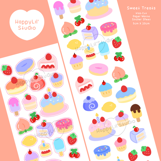 Sweet Treats Paper Matte Kiss-Cut Deco Sticker Sheet