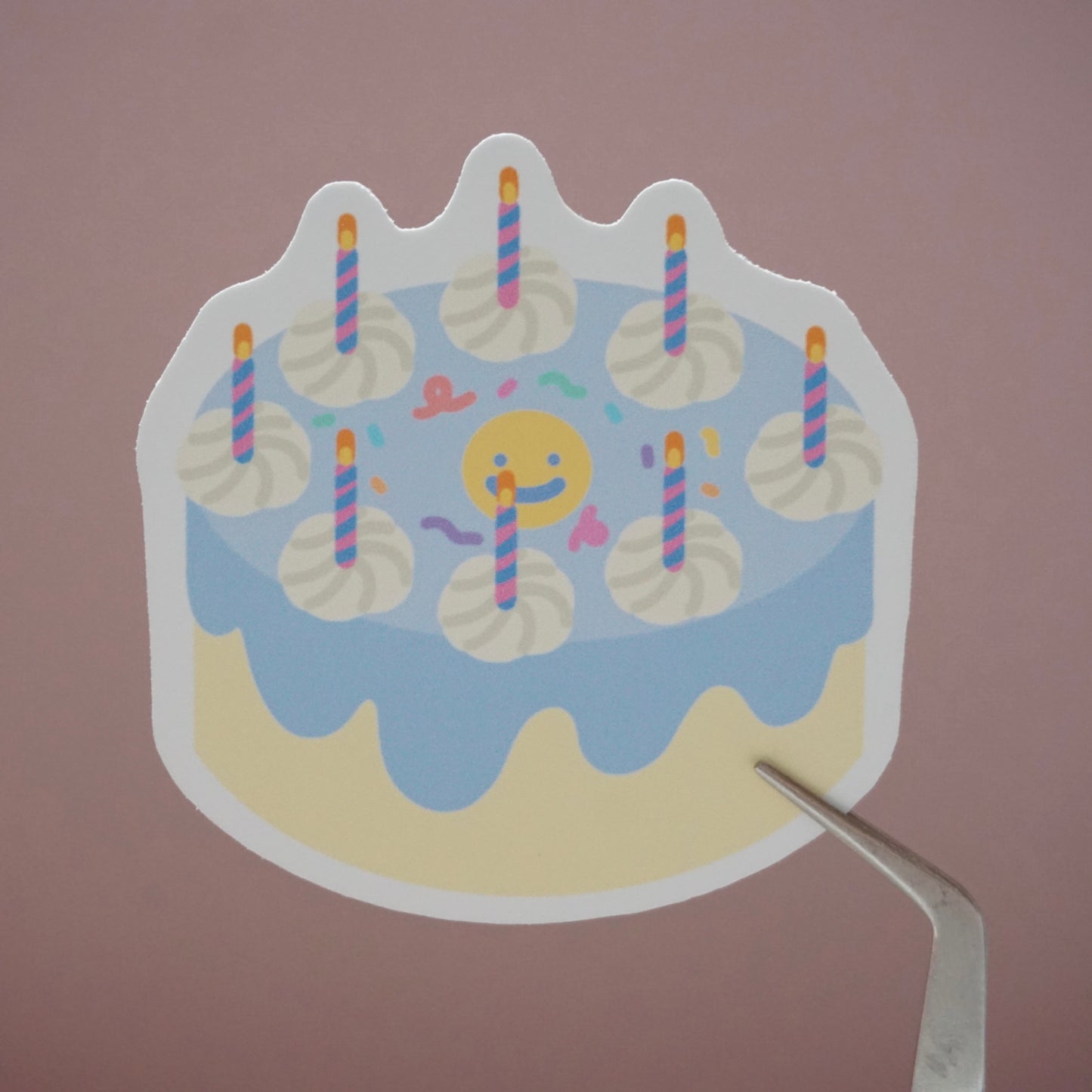 HappyLil' Cakes Waterproof Soft Matte Vinyl Die-Cut 5 Random Stickers Pack