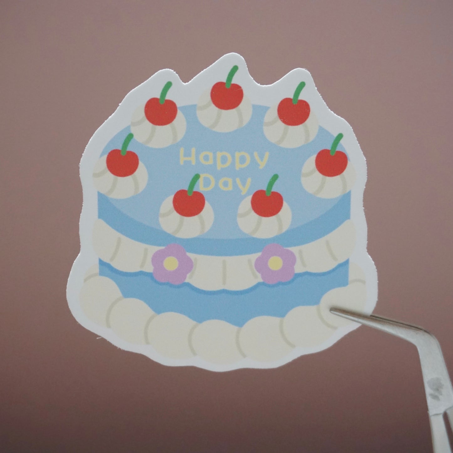 HappyLil' Cakes Waterproof Soft Matte Vinyl Die-Cut 5 Random Stickers Pack