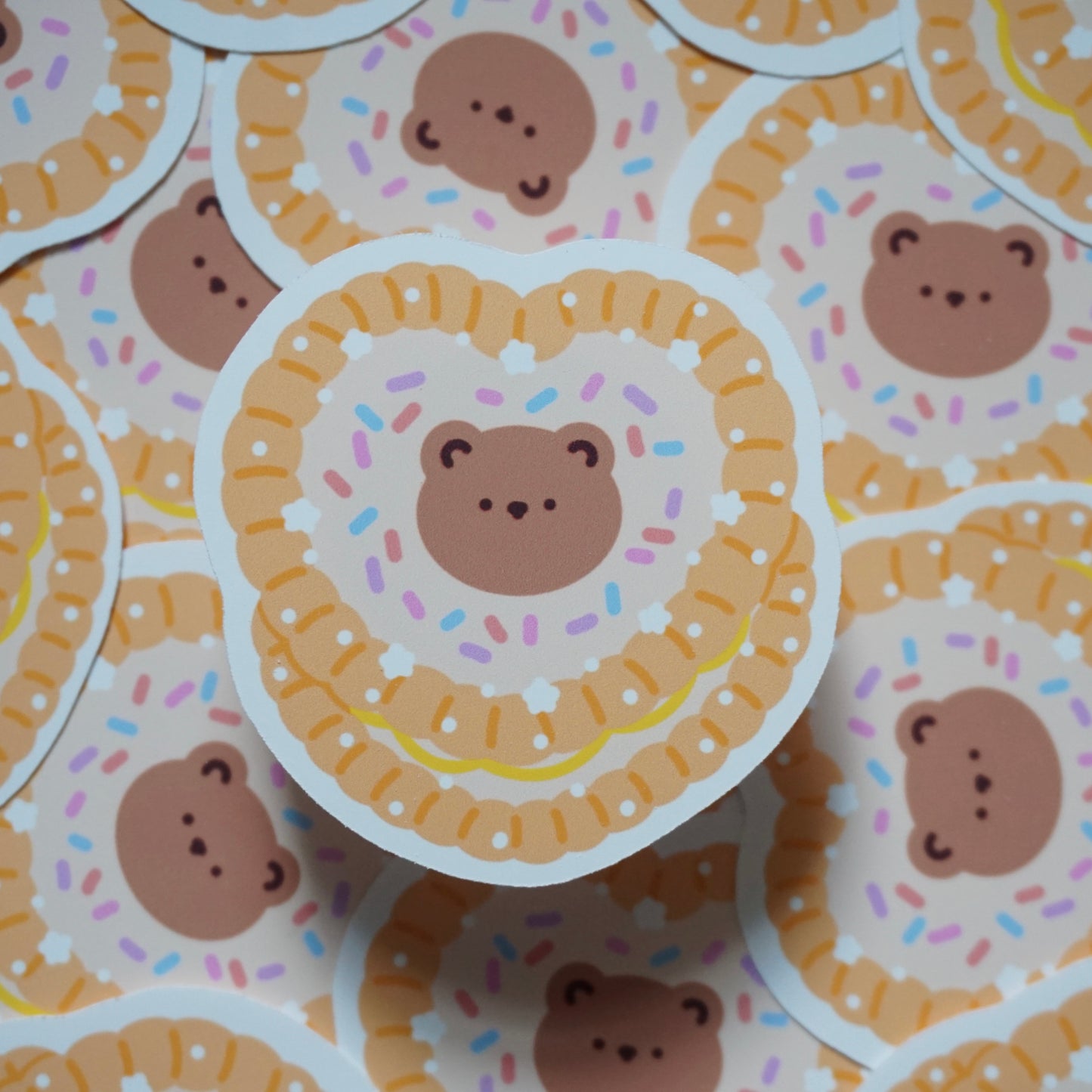 HappyLil' Cakes Waterproof Soft Matte Vinyl Die-Cut 5 Random Stickers Pack