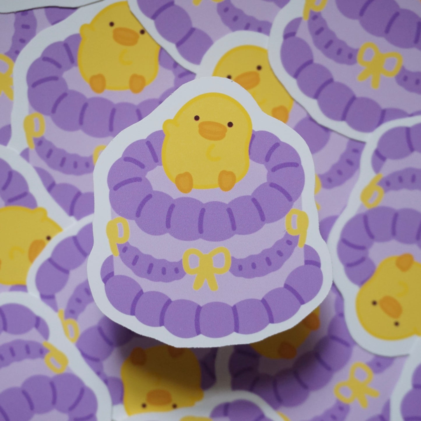 HappyLil' Cakes Waterproof Soft Matte Vinyl Die-Cut 5 Random Stickers Pack