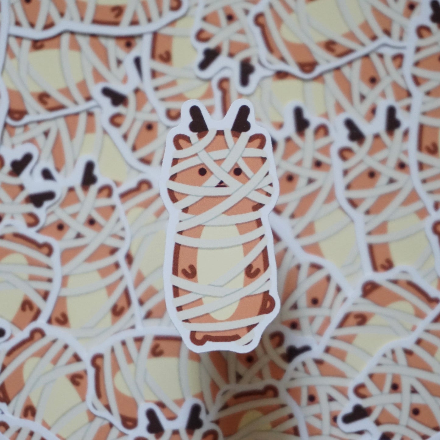 Mummy Reuben "SpookyLil' Friends" Soft Matte Vinyl Die-Cut Sticker