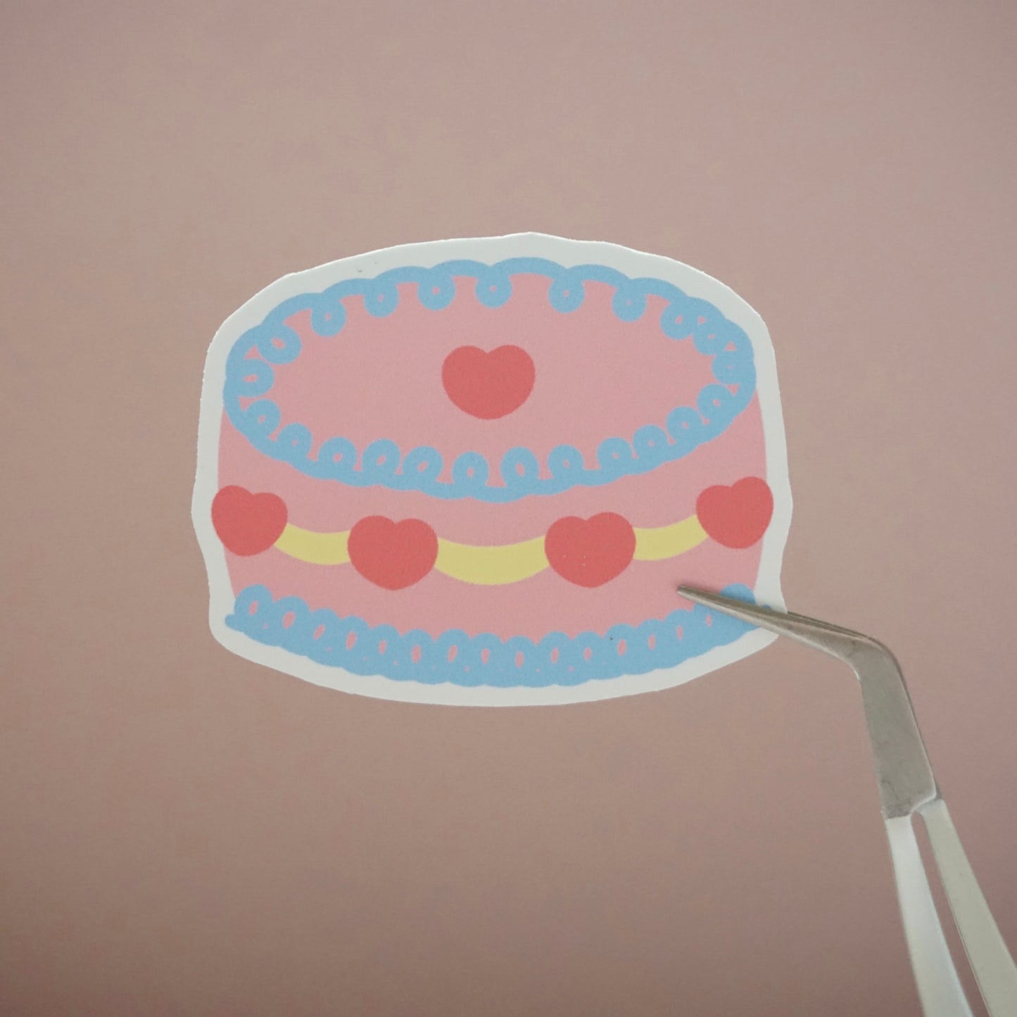 HappyLil' Cakes Waterproof Soft Matte Vinyl Die-Cut 5 Random Stickers Pack