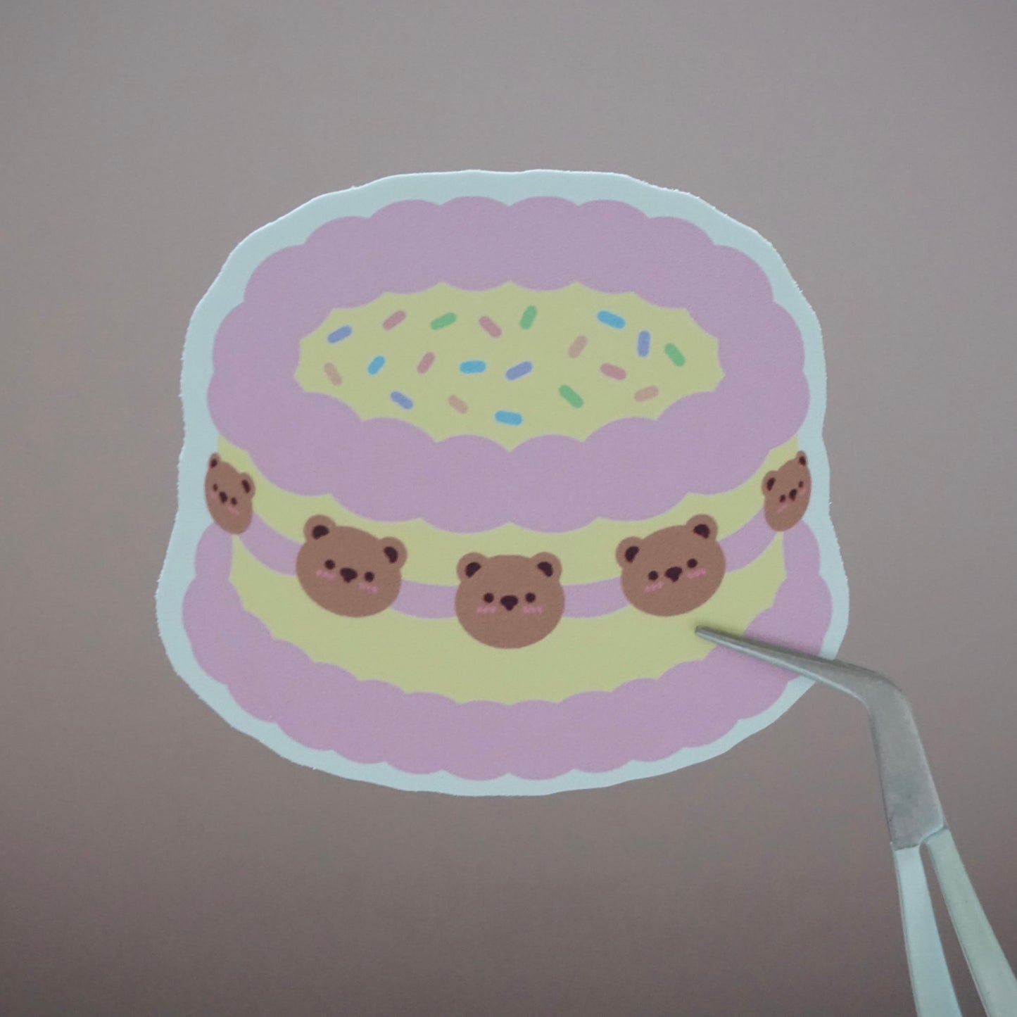 HappyLil' Cakes Waterproof Soft Matte Vinyl Die-Cut 5 Random Stickers Pack