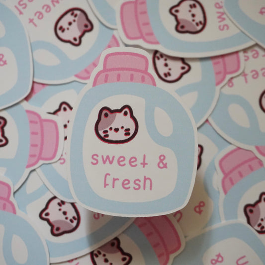 Sweet & Fresh Waterproof Soft Matte Vinyl Die-Cut Sticker