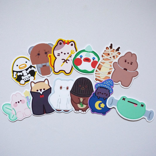 "SpookyLil' Friends" Soft Matte Vinyl Die-Cut Sticker Set