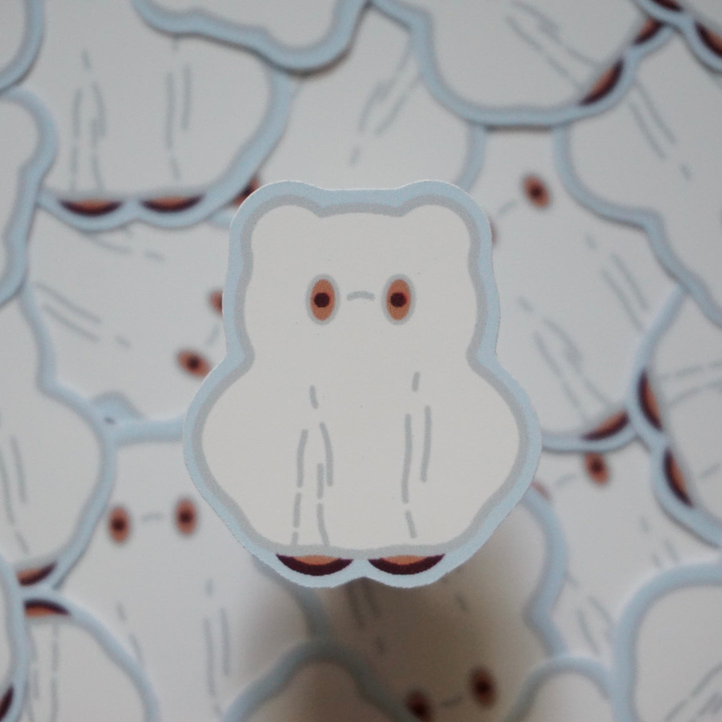 Ghost Pudding "SpookyLil' Friends" Soft Matte Vinyl Die-Cut Sticker