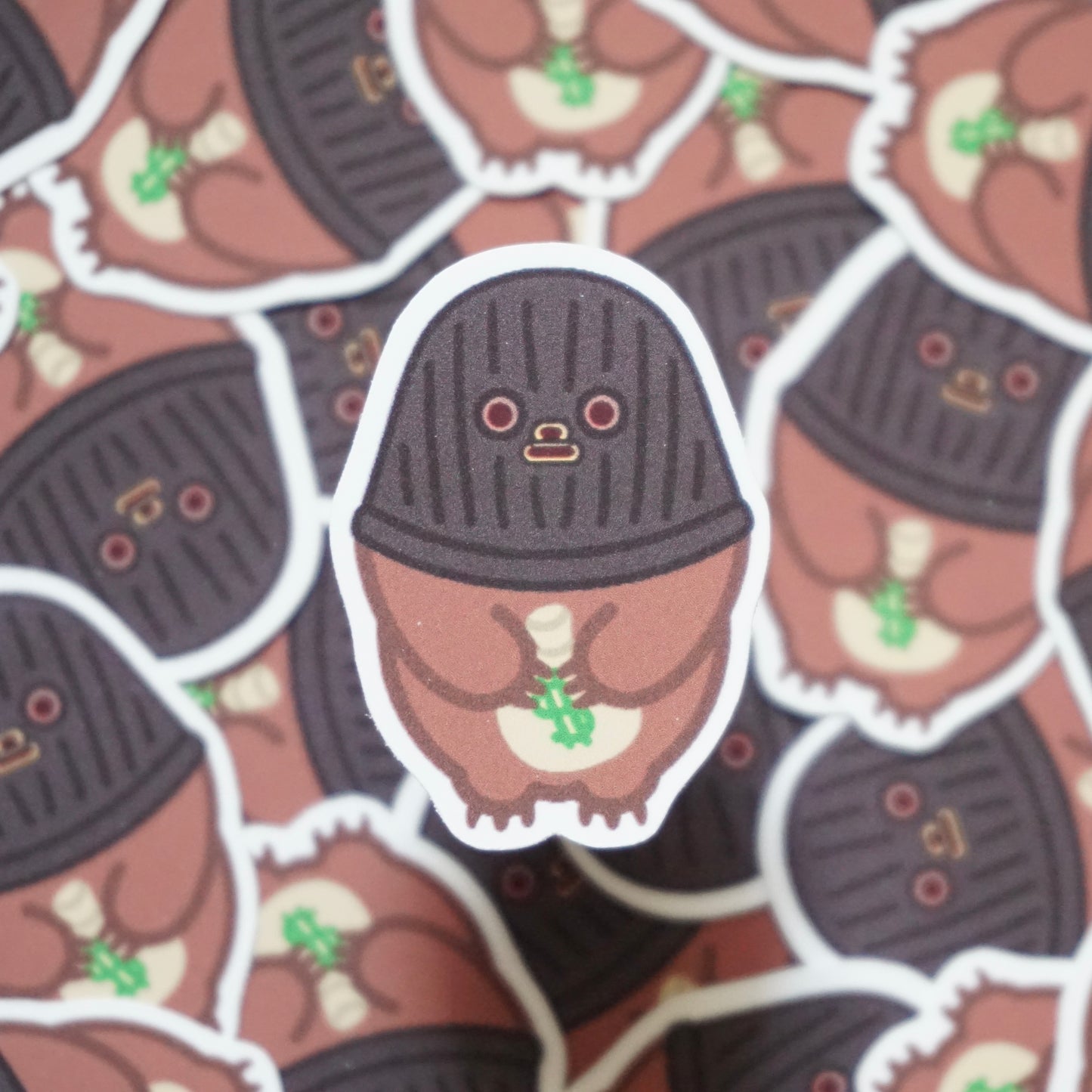 Robber Dash "SpookyLil' Friends" Soft Matte Vinyl Die-Cut Sticker