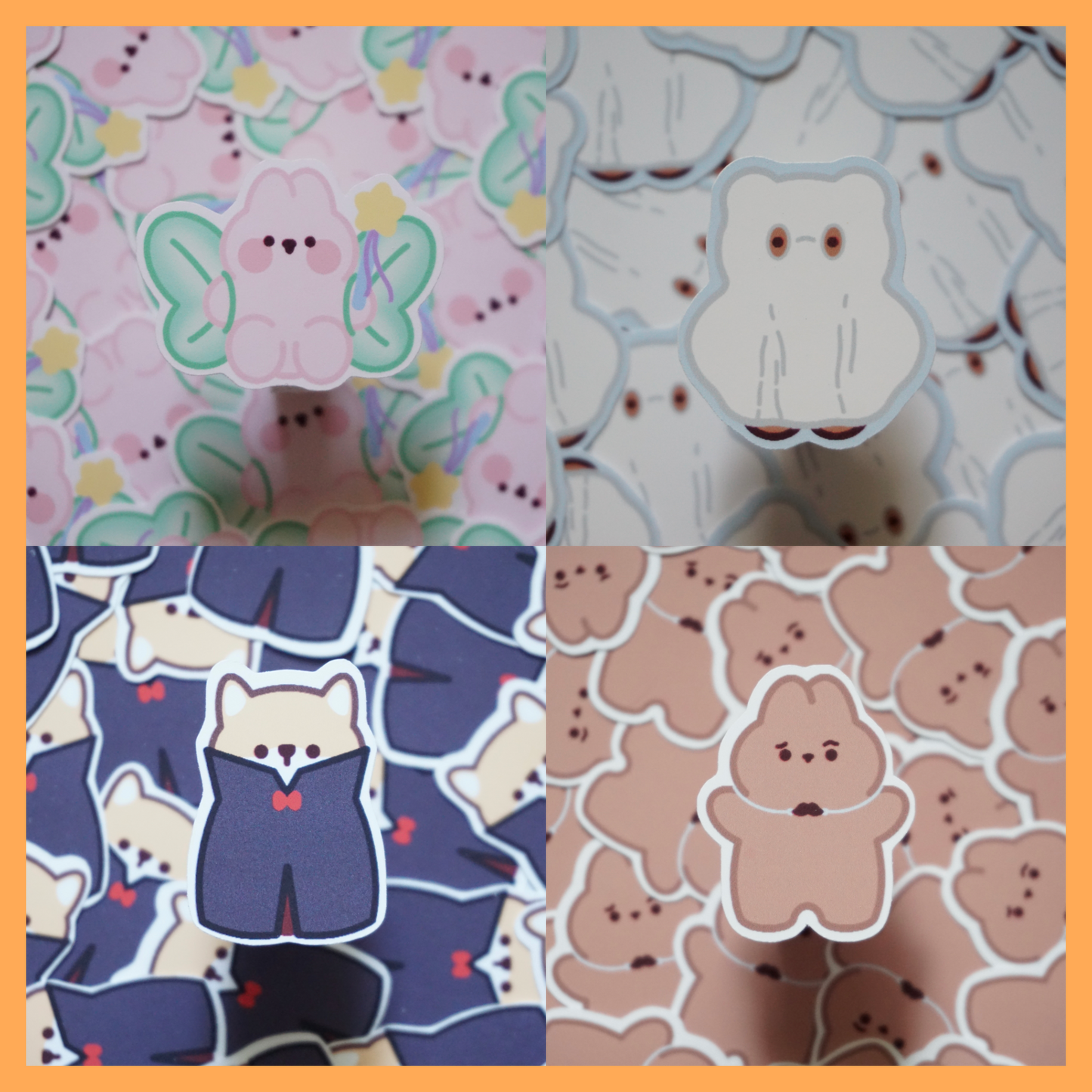 "SpookyLil' Friends" Soft Matte Vinyl Die-Cut Sticker Set