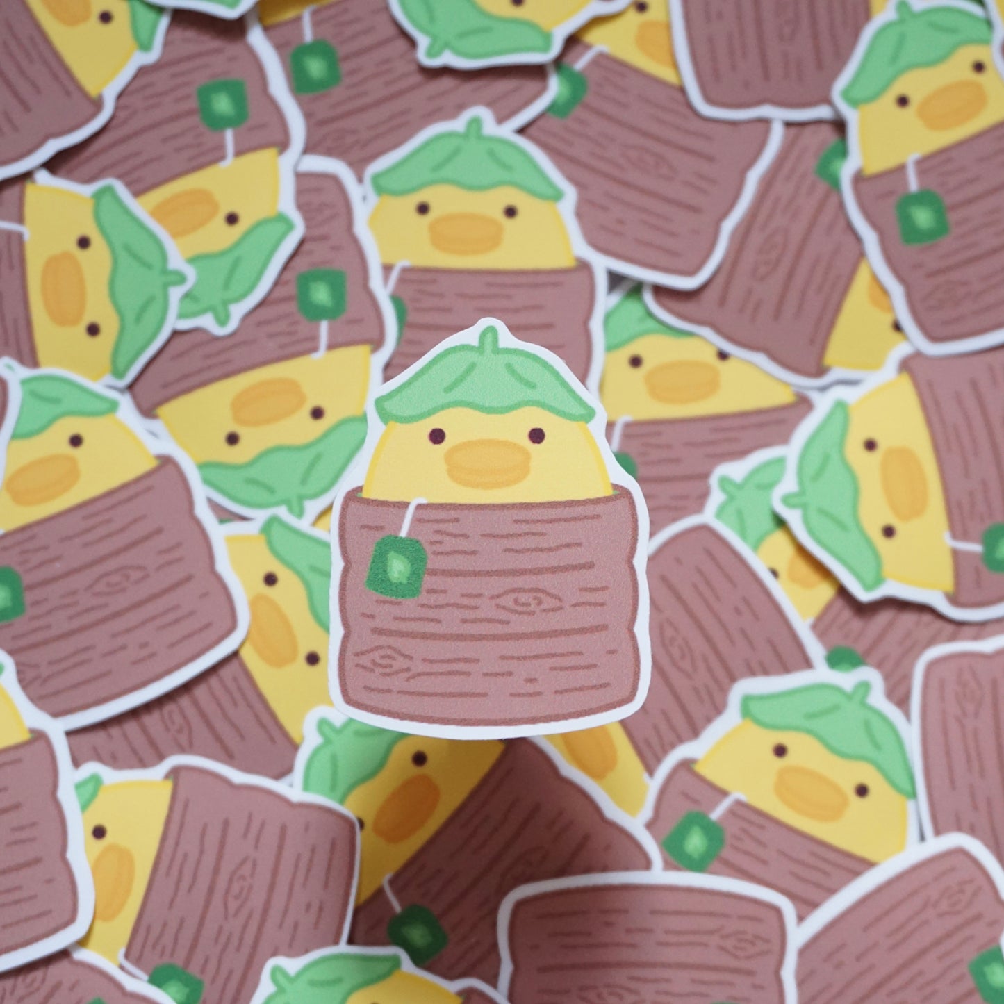 Mango Tea Soft Matte Vinyl Die-Cut Sticker