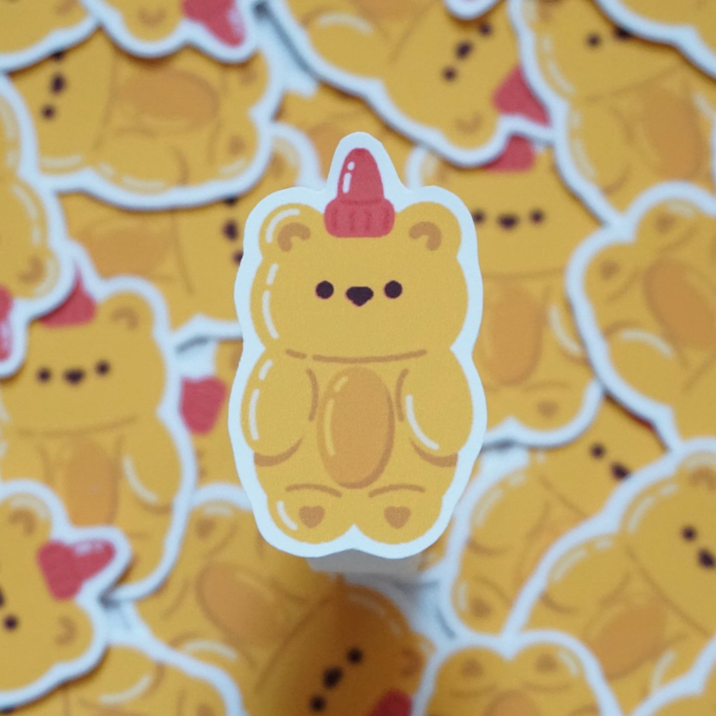 Honey Bottle Soft Matte Vinyl Die-Cut Sticker