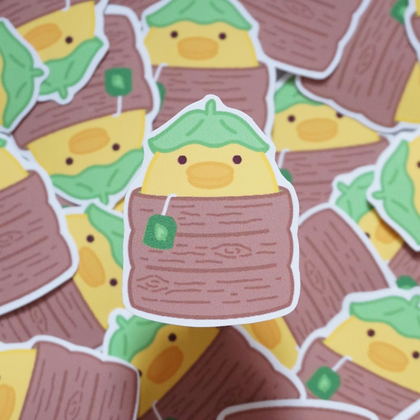 Mango Tea Soft Matte Vinyl Die-Cut Sticker