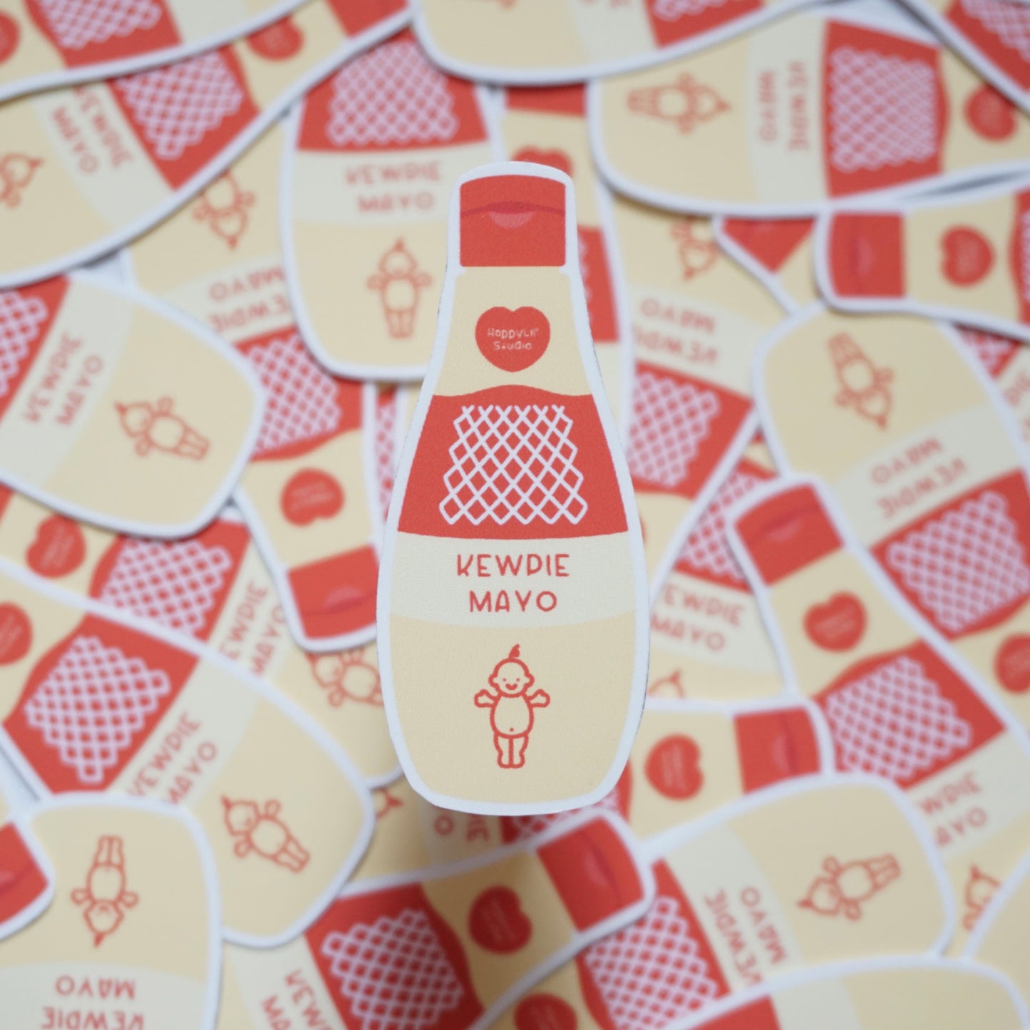 Kewpie Mayo Bottle Soft Matte Vinyl Die-Cut Sticker