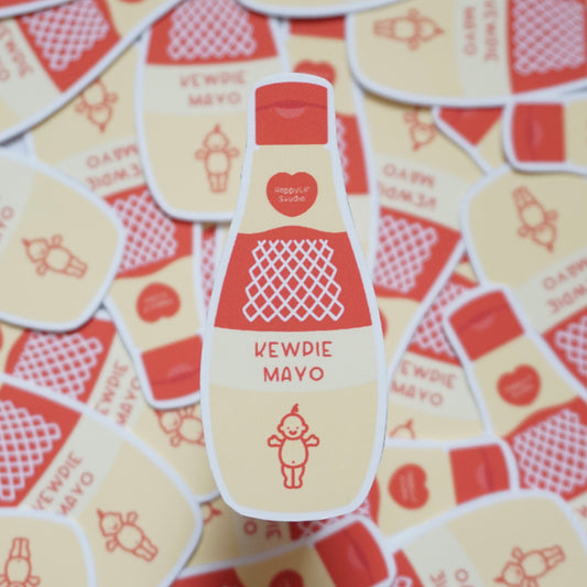 Kewpie Mayo Bottle Soft Matte Vinyl Die-Cut Sticker