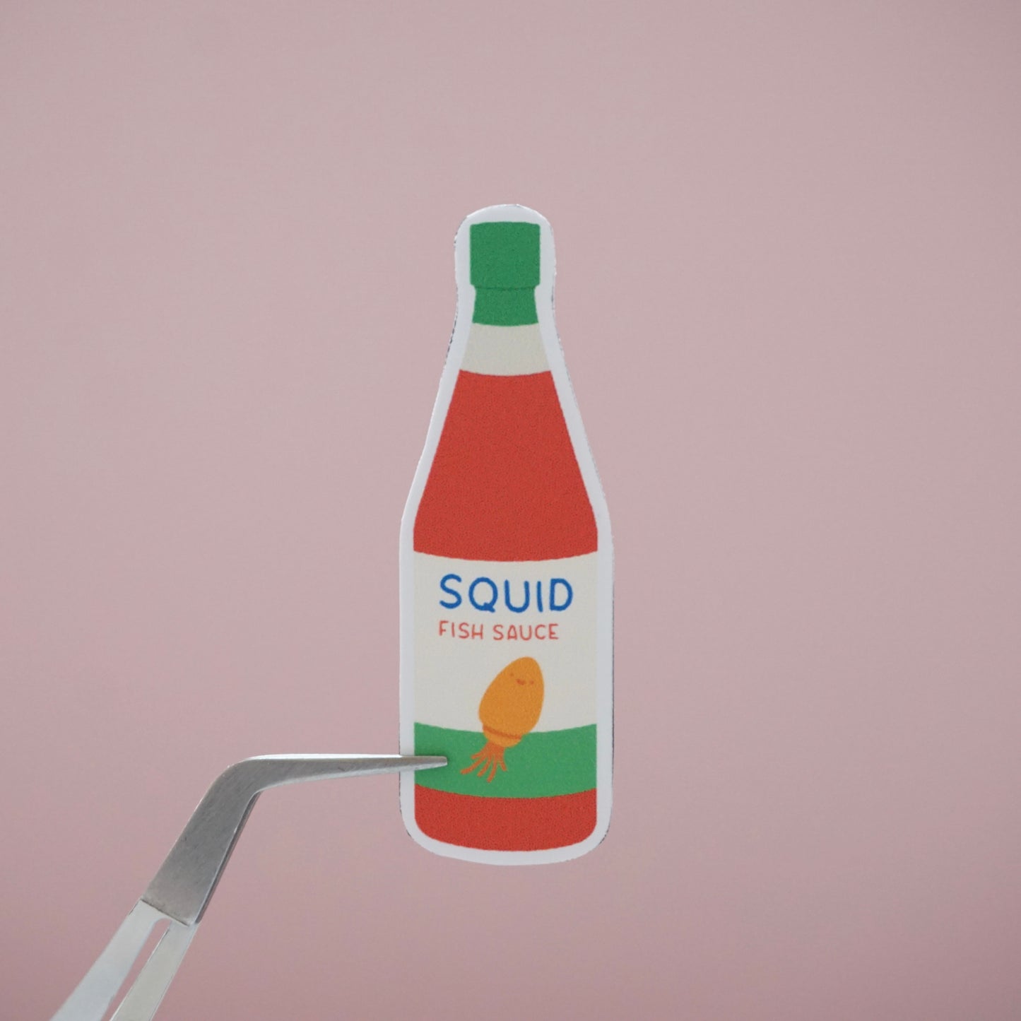 Fish Sauce Bottle Soft Matte Vinyl Die-Cut Sticker