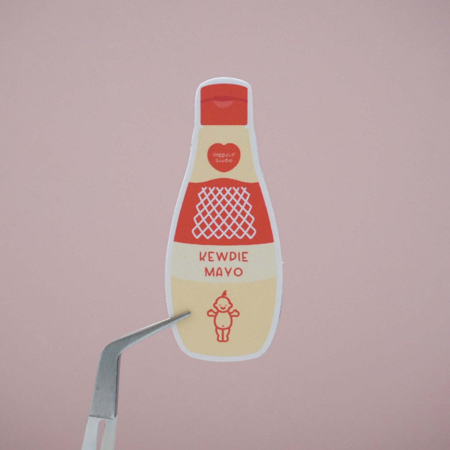 Kewpie Mayo Bottle Soft Matte Vinyl Die-Cut Sticker