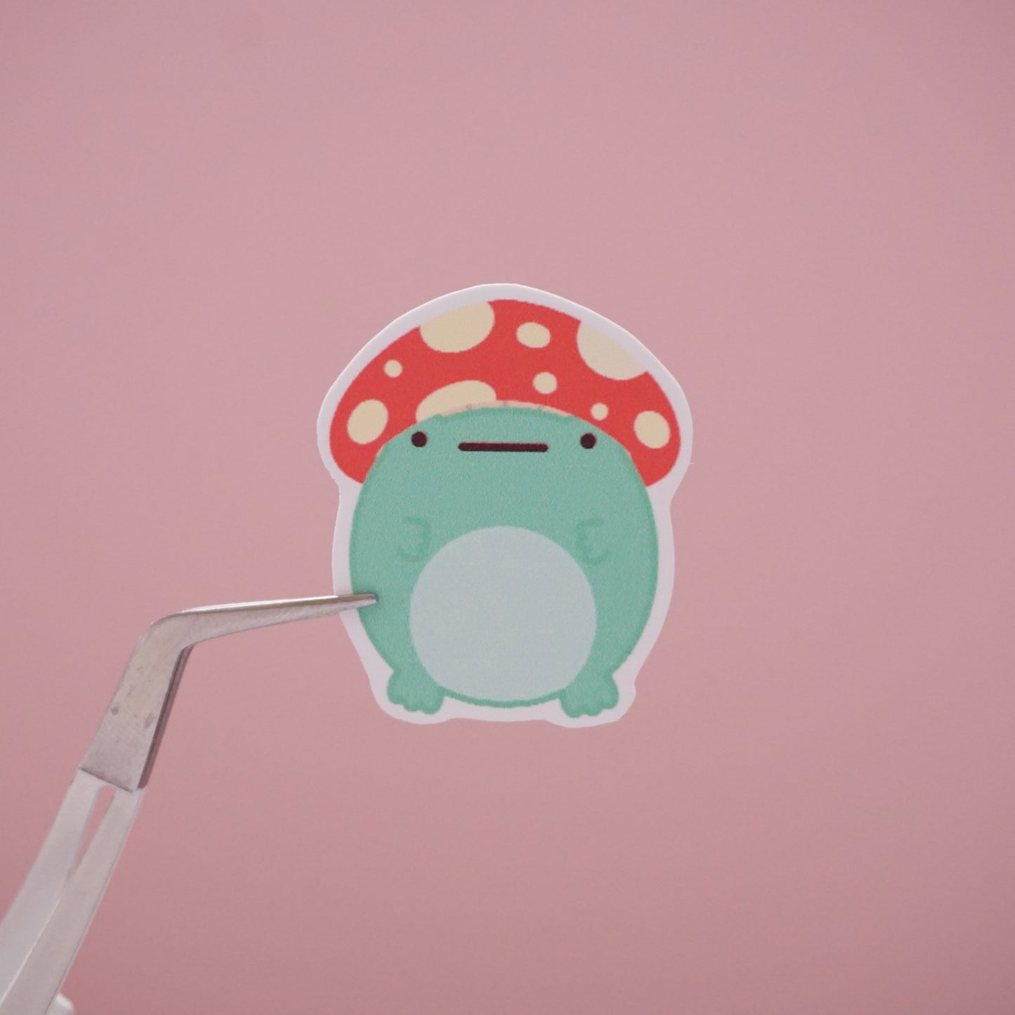 Fred Wearing Mushroom Hat Soft Matte Vinyl Die-Cut Sticker