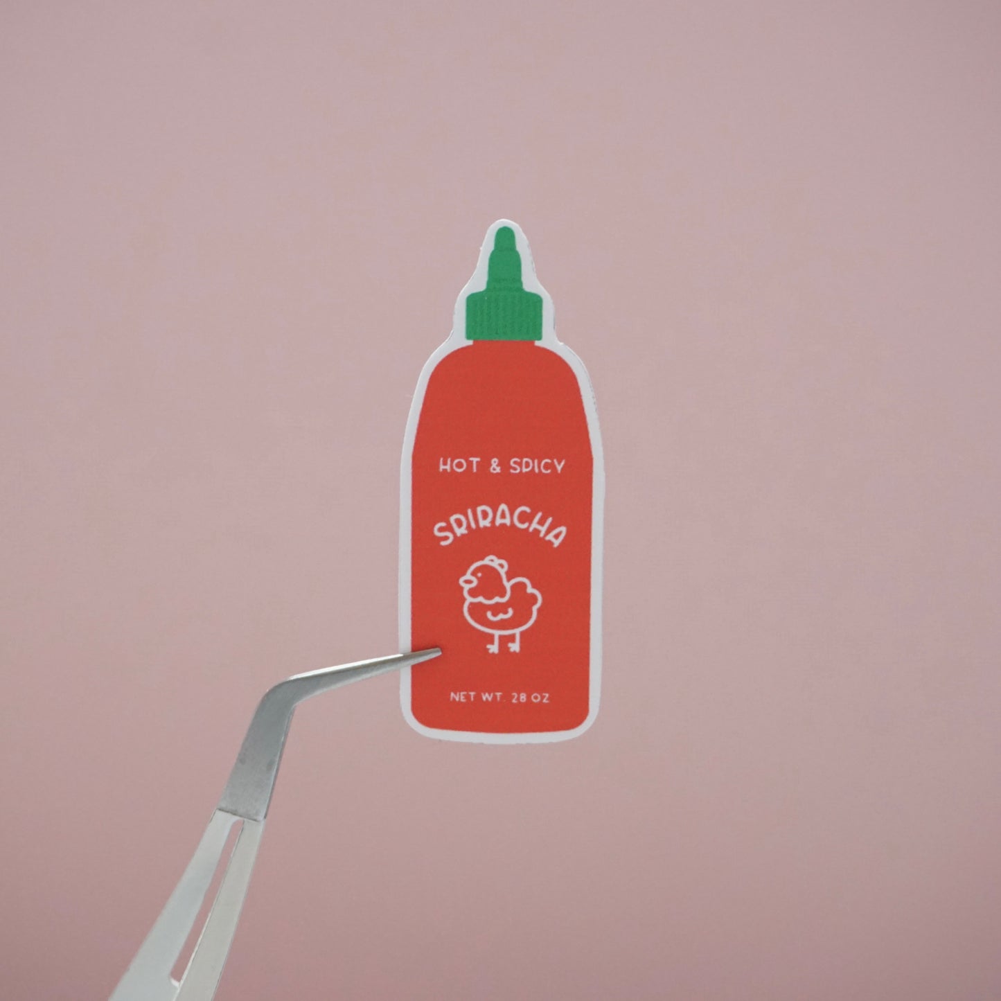 Sriracha Bottle Soft Matte Vinyl Die-Cut Sticker