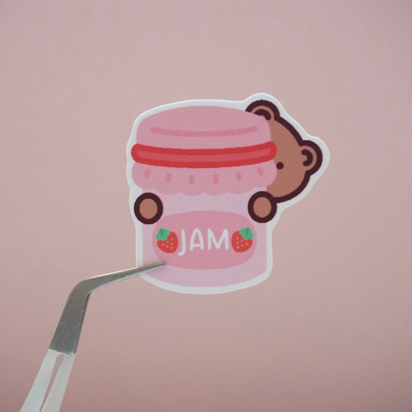 Strawberry Jam Soft Matte Vinyl Die-Cut Sticker