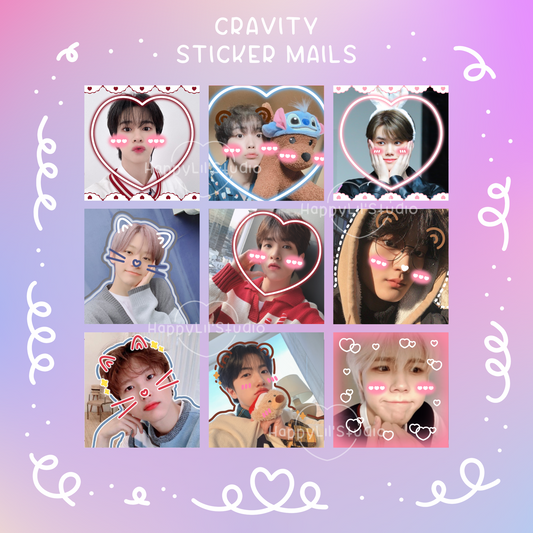 CRAVITY Sticker Mailers | Set of 10 | Kpop Stickers