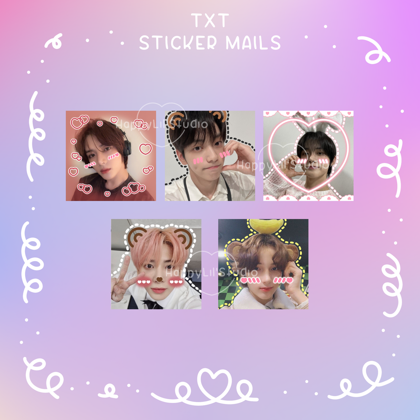 TXT Sticker Mailers | Set of 10 | Kpop Stickers