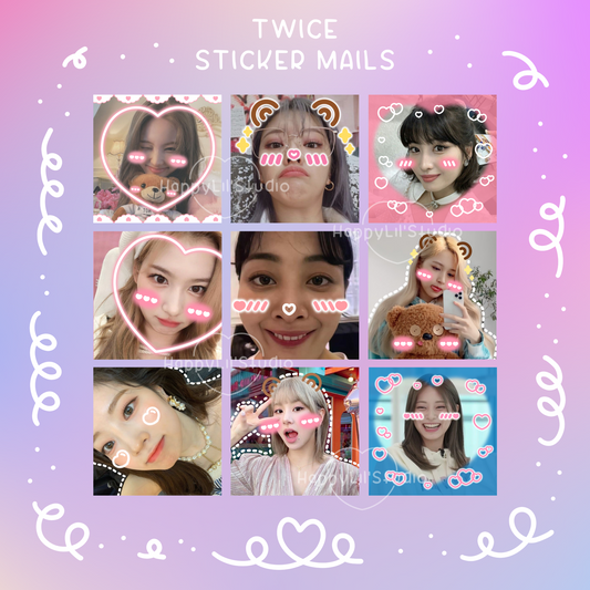 TWICE Sticker Mailers | Set of 10 | Kpop Stickers