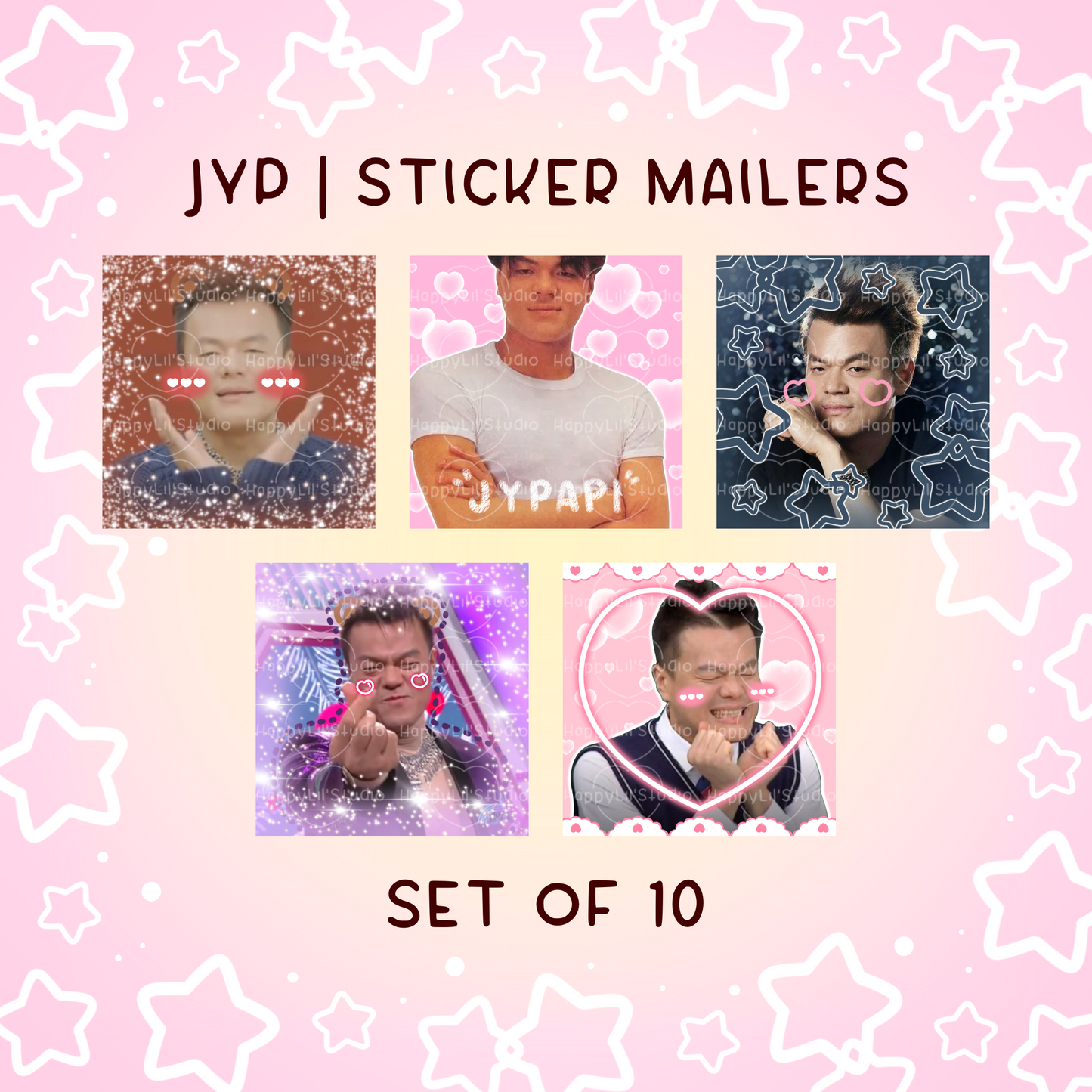 JYP Sticker Mailers | Set of 10 | Kpop Stickers