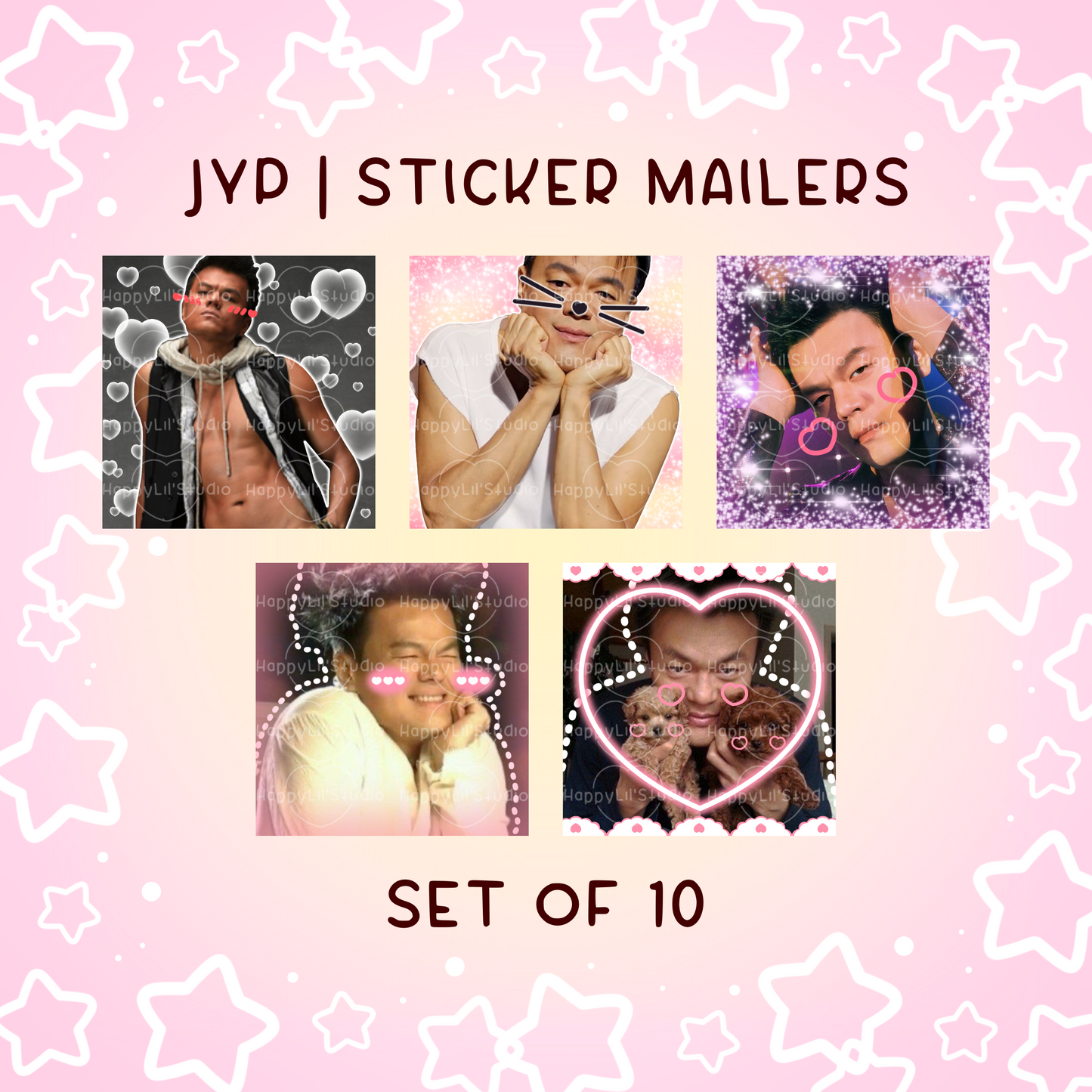 JYP Sticker Mailers | Set of 10 | Kpop Stickers